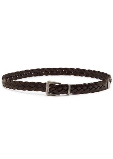 Braided leather belt by BRUNELLO CUCINELLI