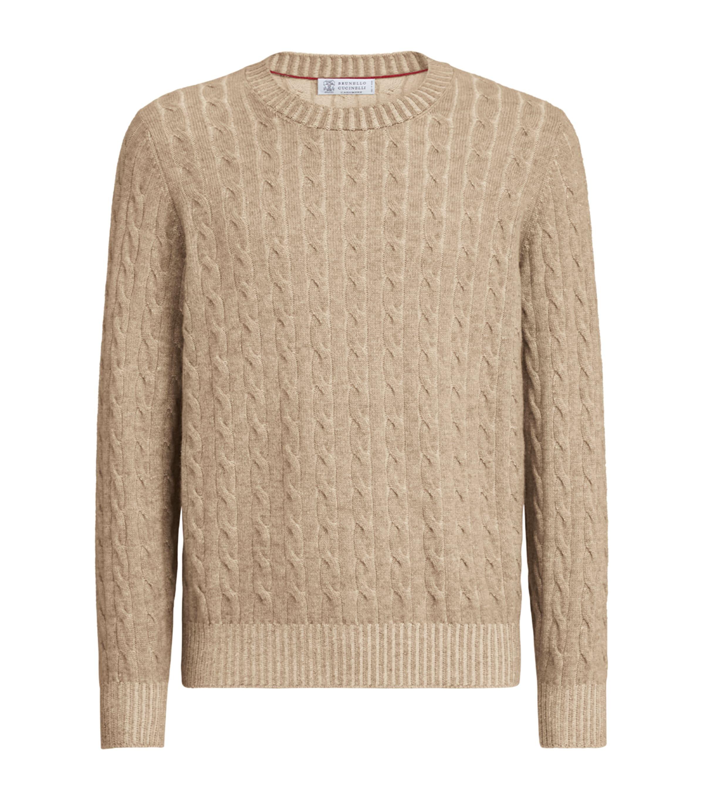 Brunello Cucinelli Cashmere Cable-Knit Sweater by BRUNELLO CUCINELLI