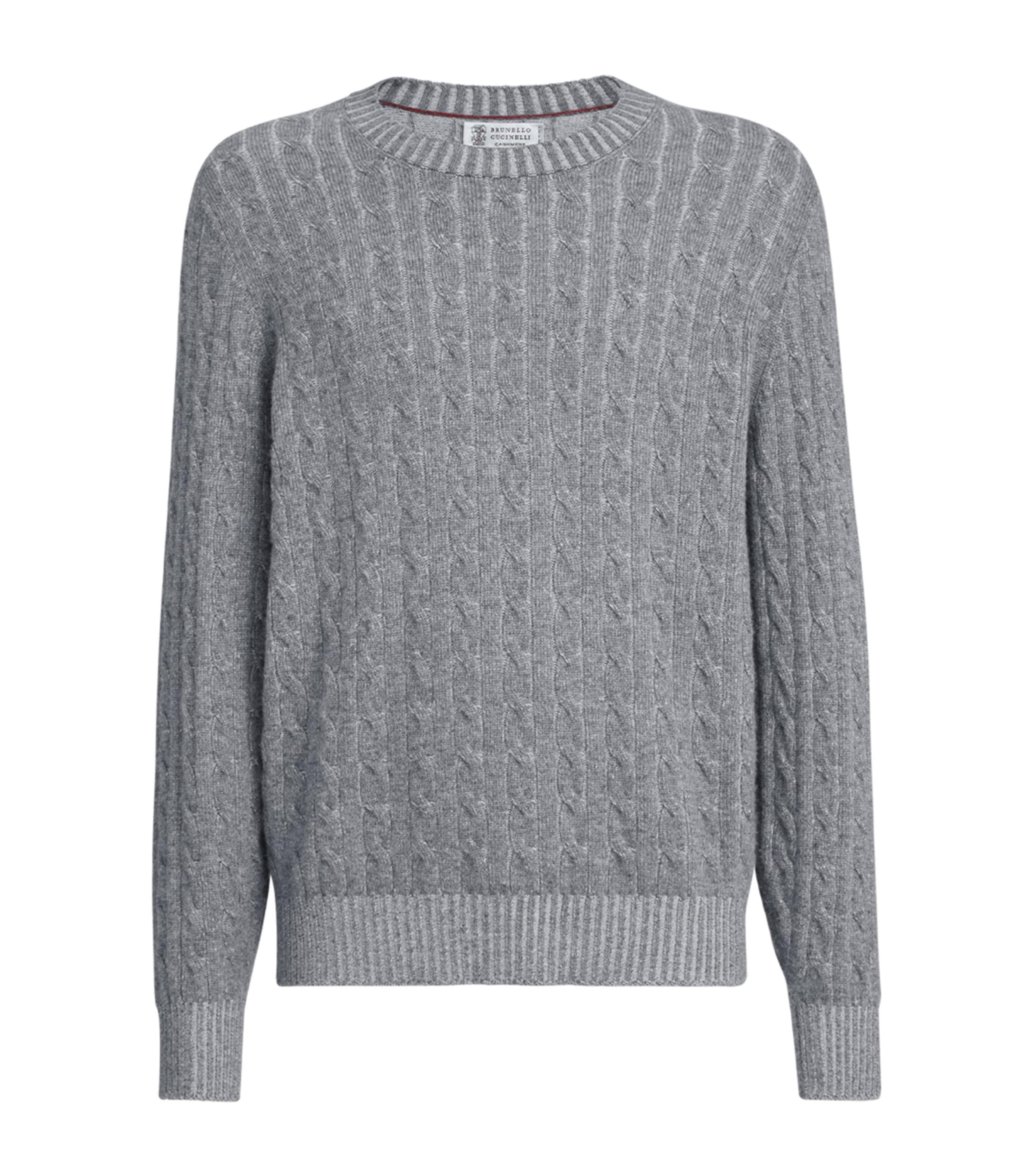 Brunello Cucinelli Cashmere Cable-Knit Sweater by BRUNELLO CUCINELLI