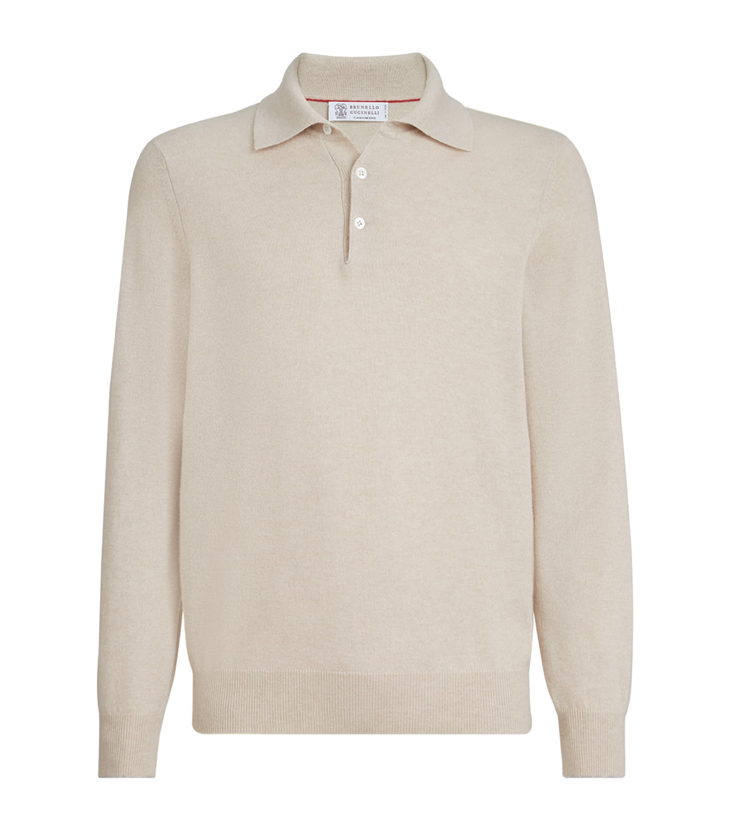 Brunello Cucinelli Cashmere Polo Sweater by BRUNELLO CUCINELLI