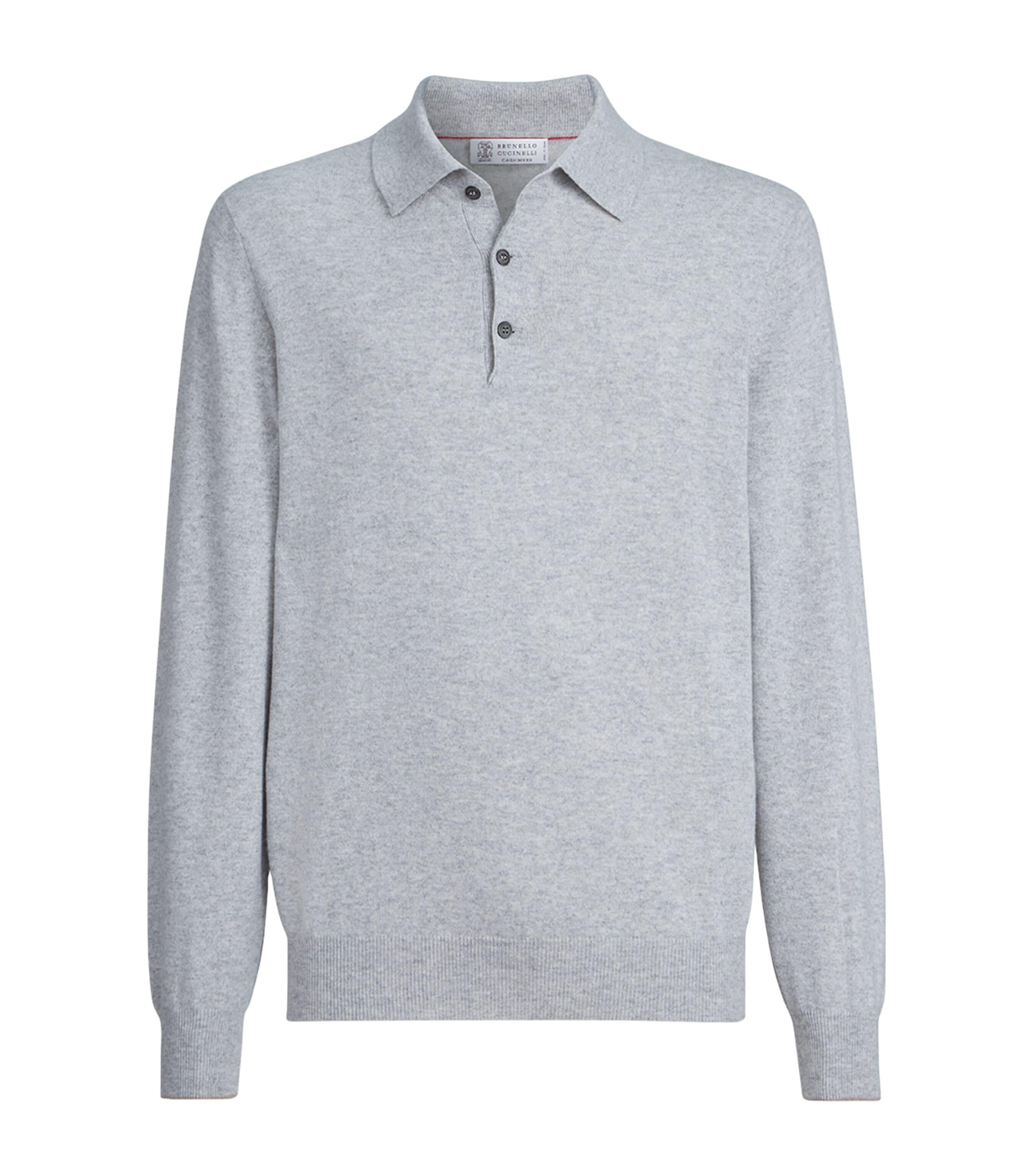 Brunello Cucinelli Cashmere Polo Sweater by BRUNELLO CUCINELLI