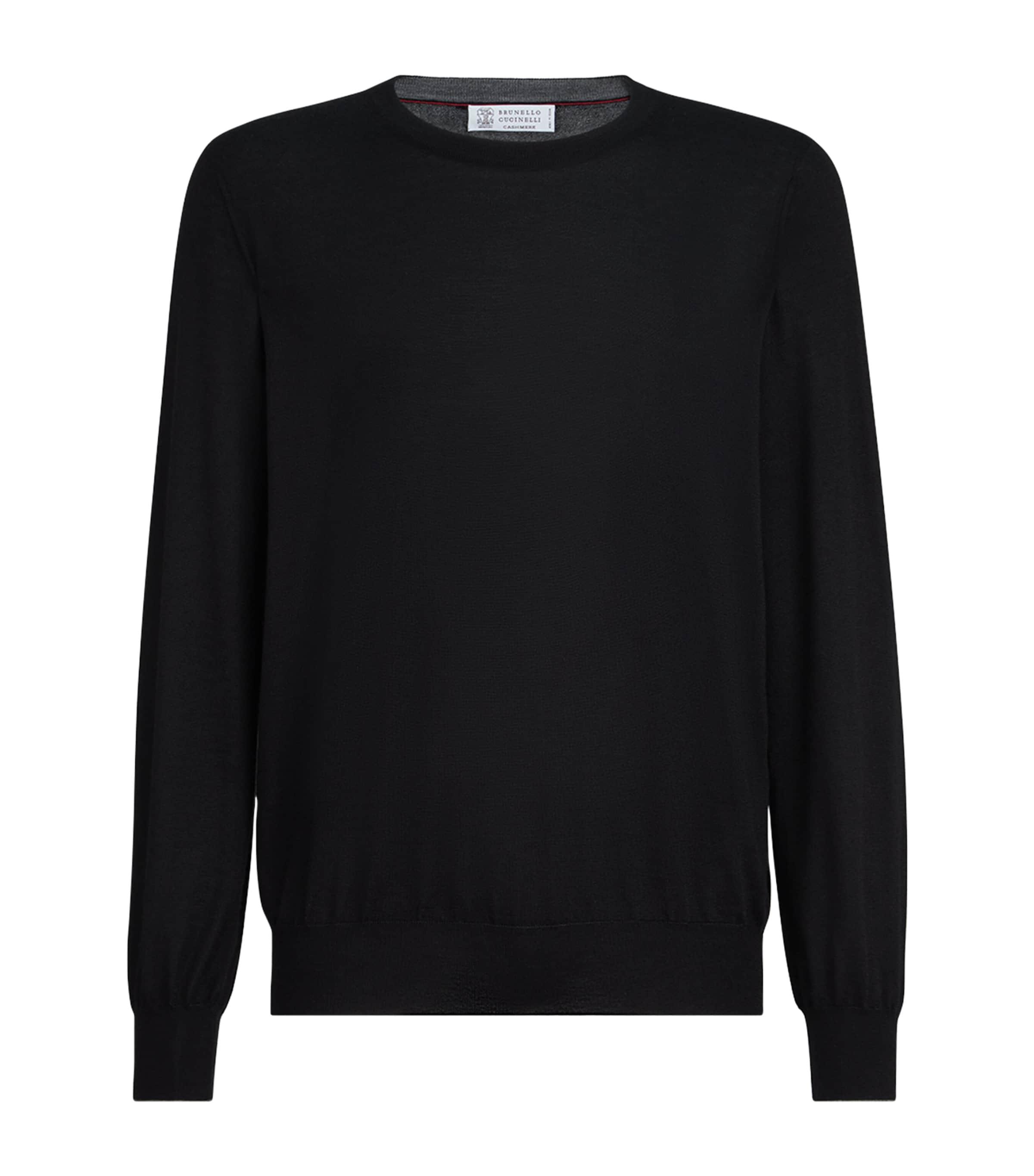 Brunello Cucinelli Cashmere-Silk Crew-Neck Sweater by BRUNELLO CUCINELLI