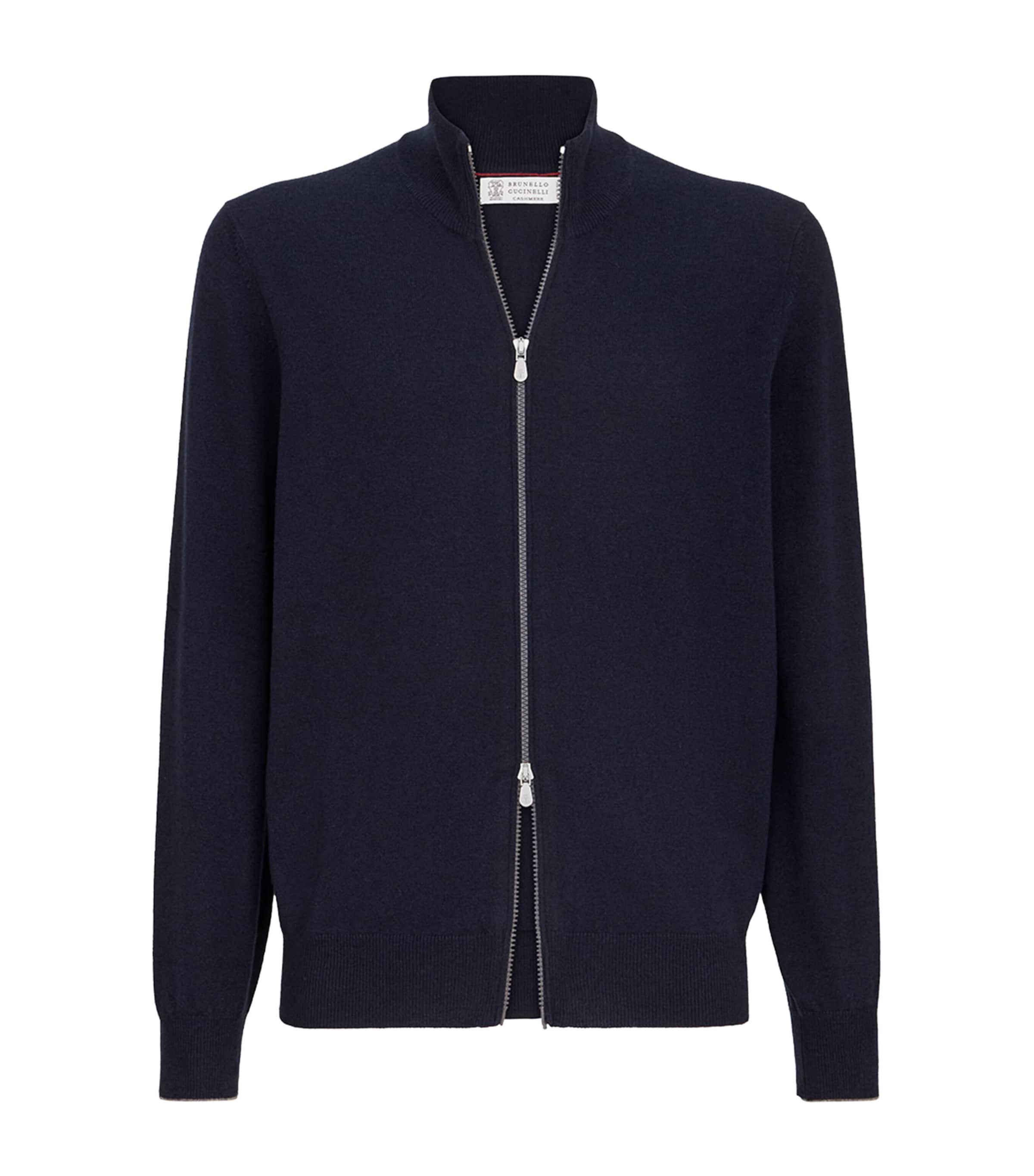 Brunello Cucinelli Cashmere Zip-Up Cardigan by BRUNELLO CUCINELLI