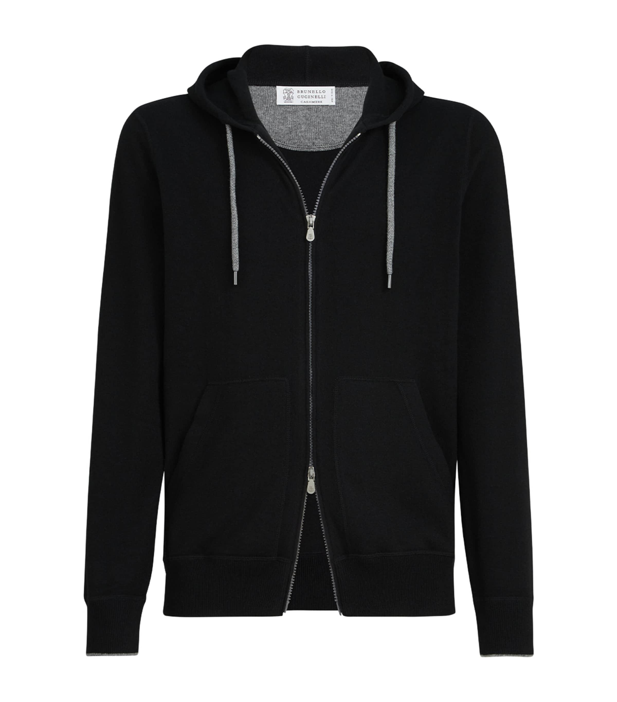 Brunello Cucinelli Cashmere Zip-Up Hoodie by BRUNELLO CUCINELLI