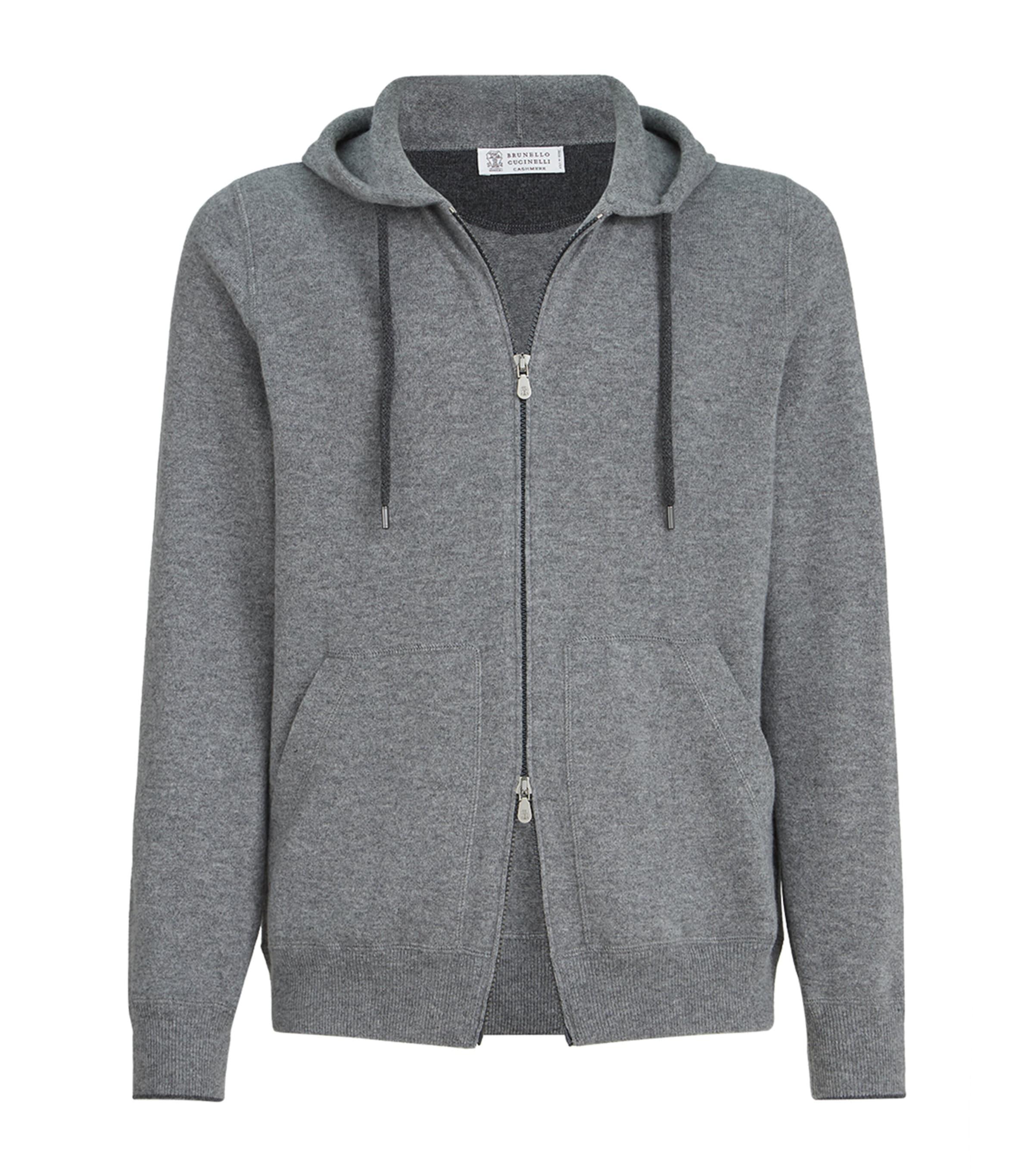 Brunello Cucinelli Cashmere Zip-Up Hoodie by BRUNELLO CUCINELLI