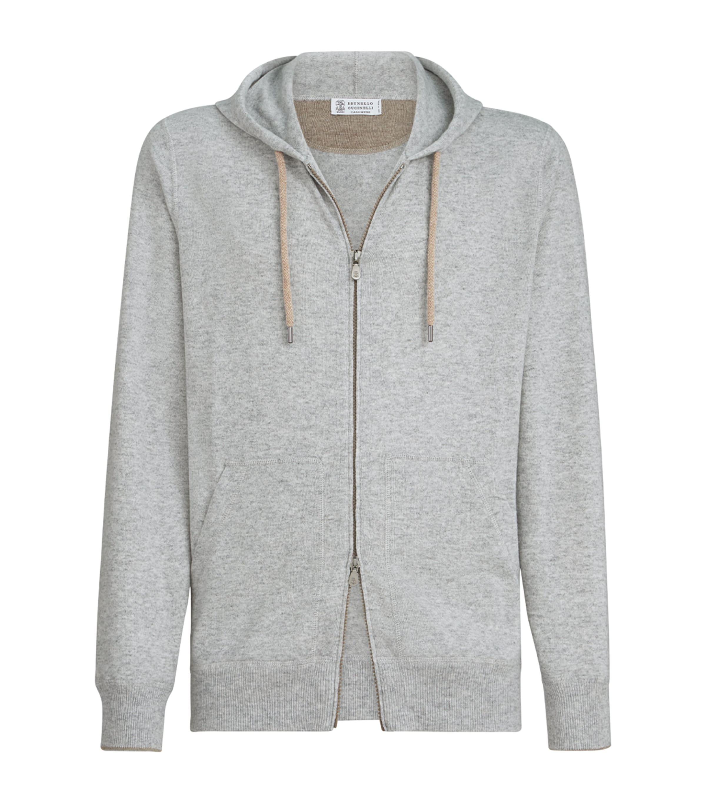 Brunello Cucinelli Cashmere Zip-Up Hoodie by BRUNELLO CUCINELLI