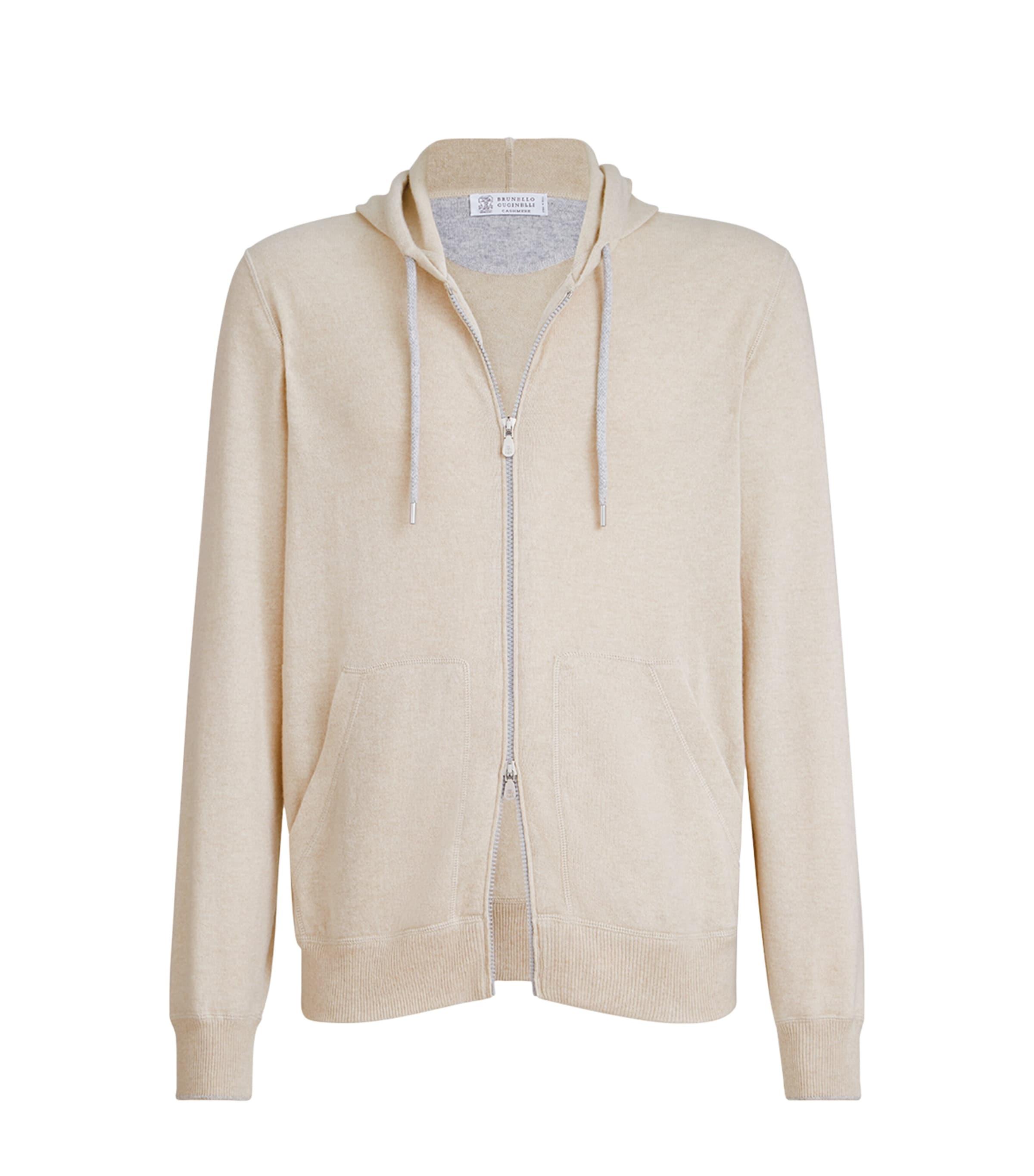 Brunello Cucinelli Cashmere Zip-Up Hoodie by BRUNELLO CUCINELLI