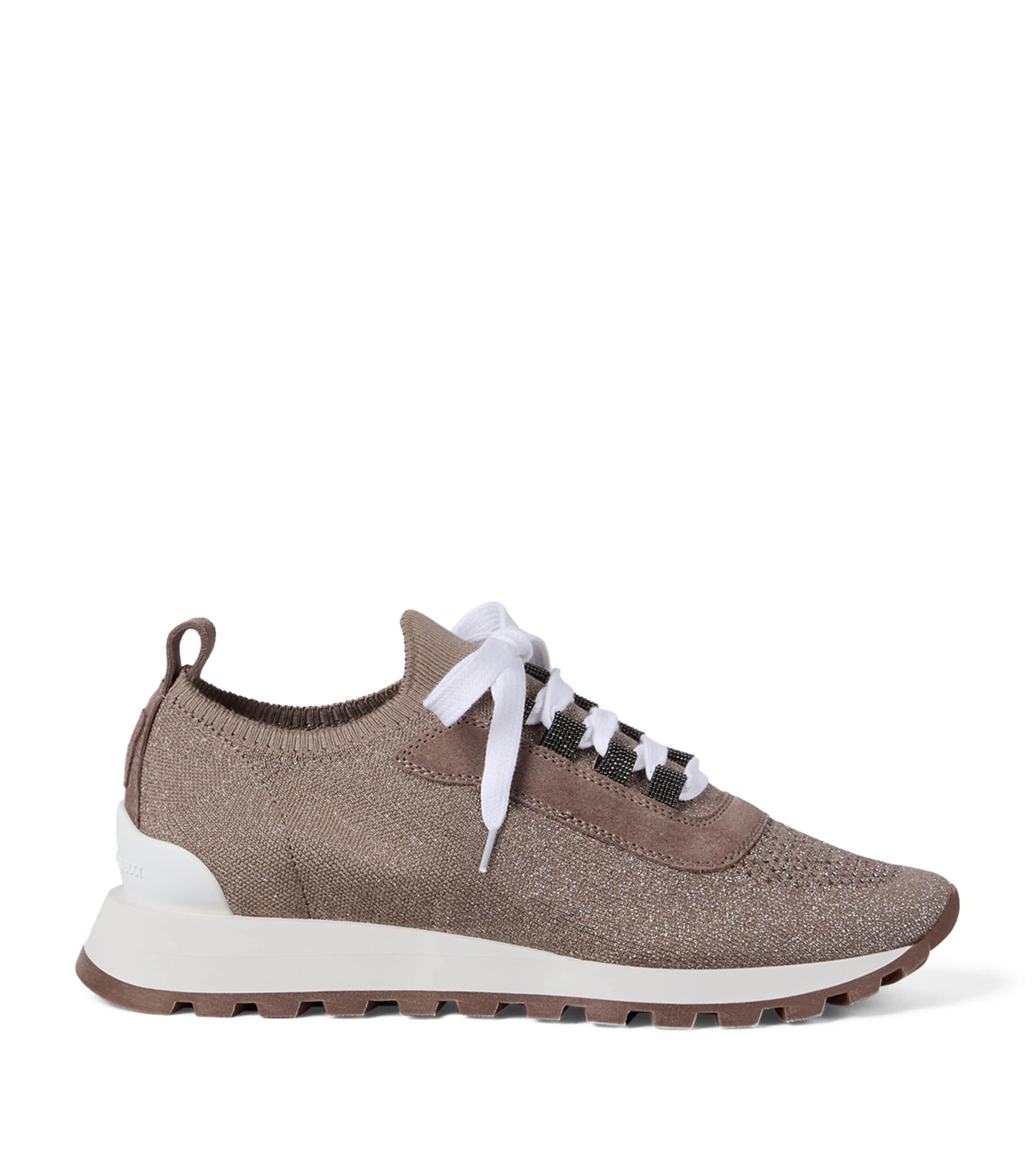 Brunello Cucinelli Cotton-Blend Knit Runner Sneakers by BRUNELLO CUCINELLI