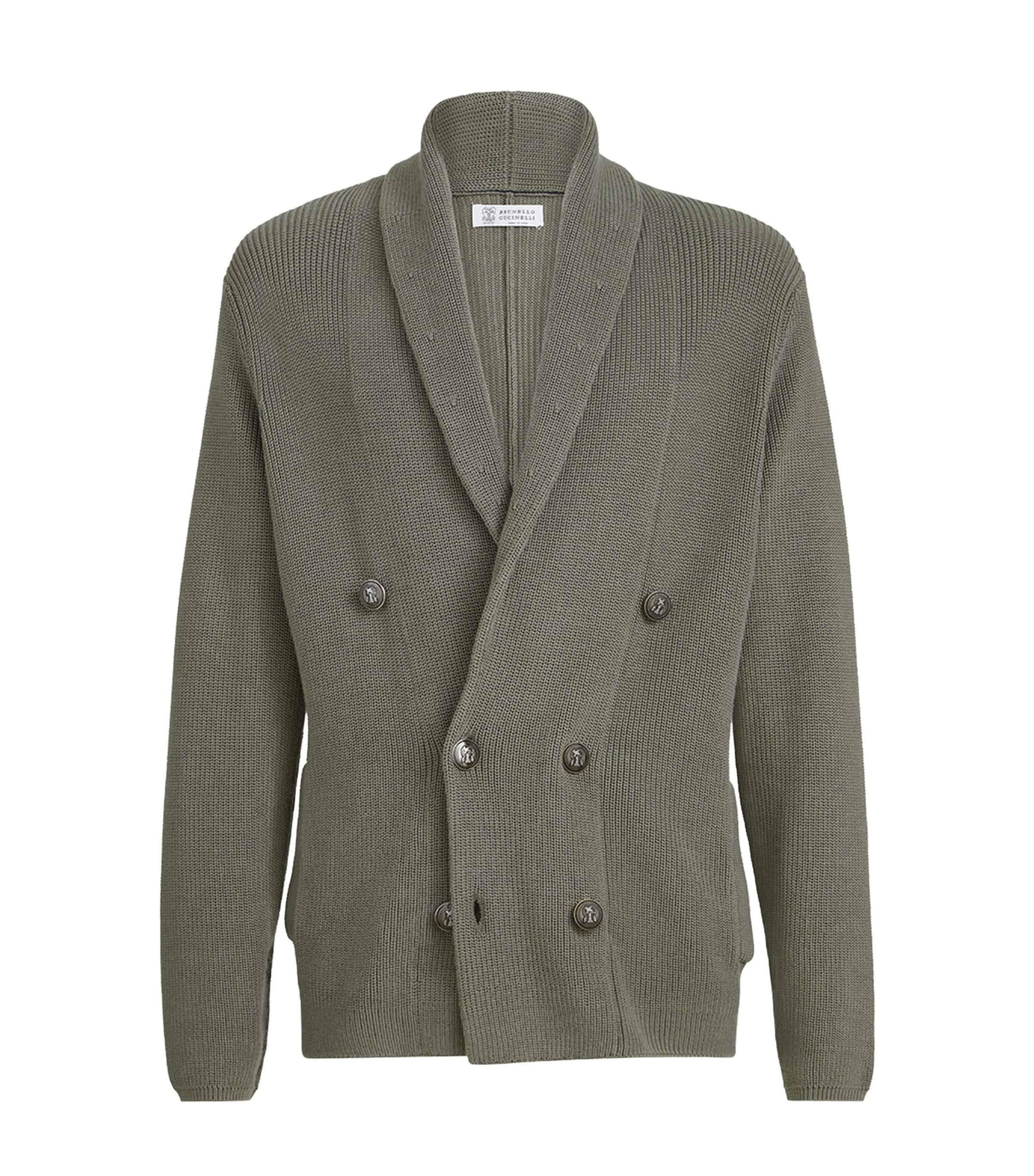 Brunello Cucinelli Cotton Double-Breasted Cardigan by BRUNELLO CUCINELLI