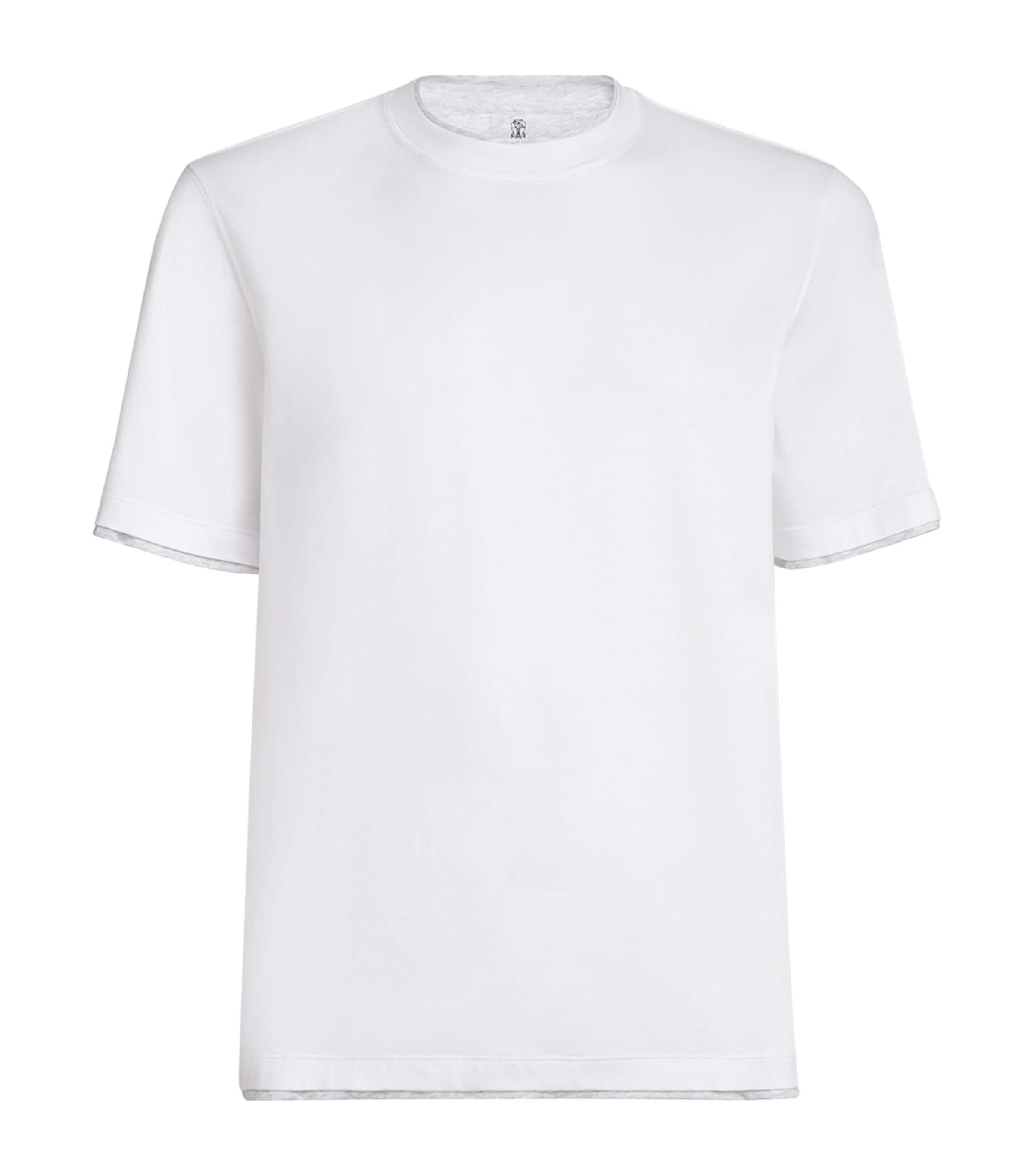 Brunello Cucinelli Cotton Jersey Faux-Layered T-Shirt by BRUNELLO CUCINELLI