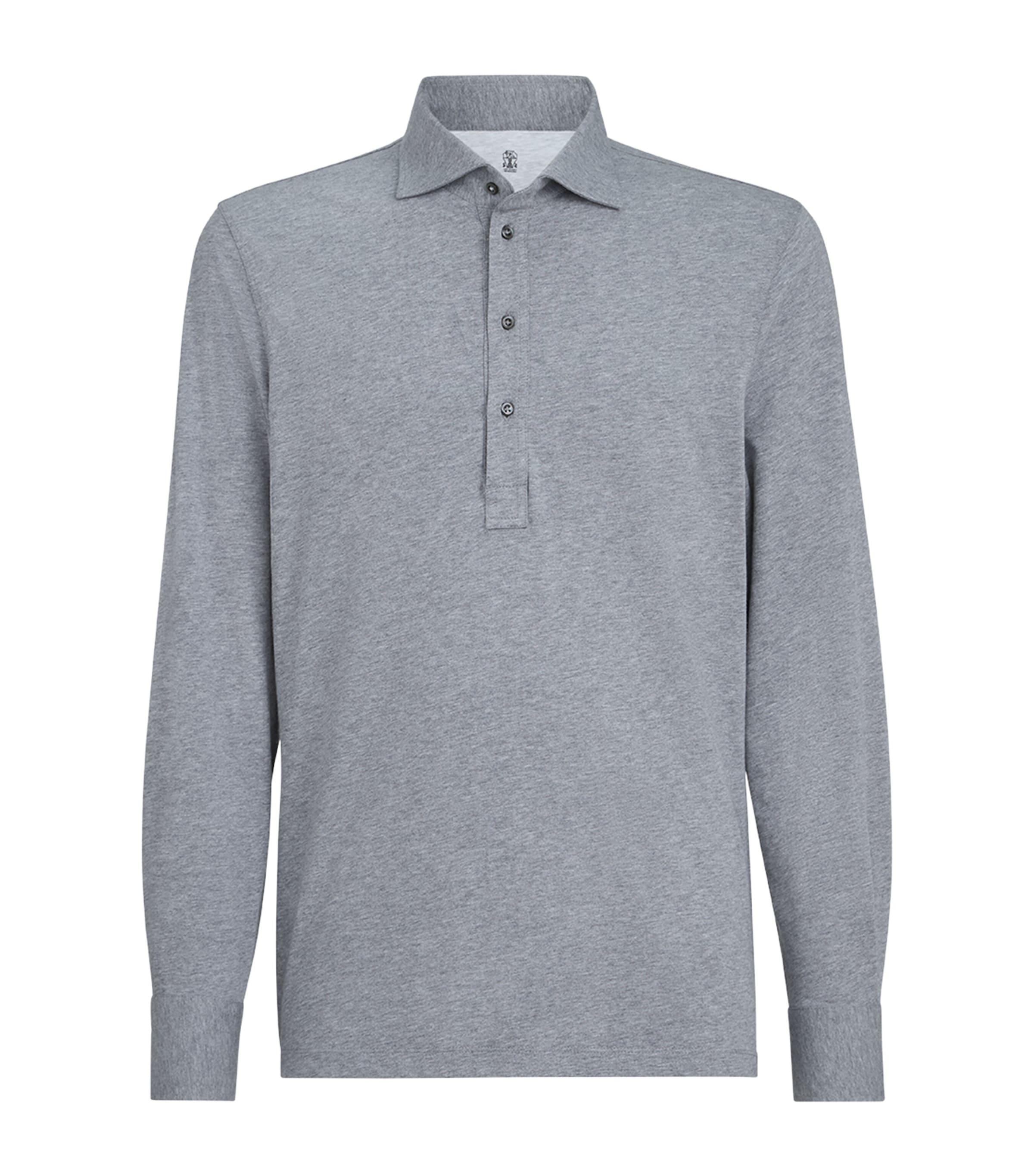 Brunello Cucinelli Cotton Jersey Polo Shirt by BRUNELLO CUCINELLI