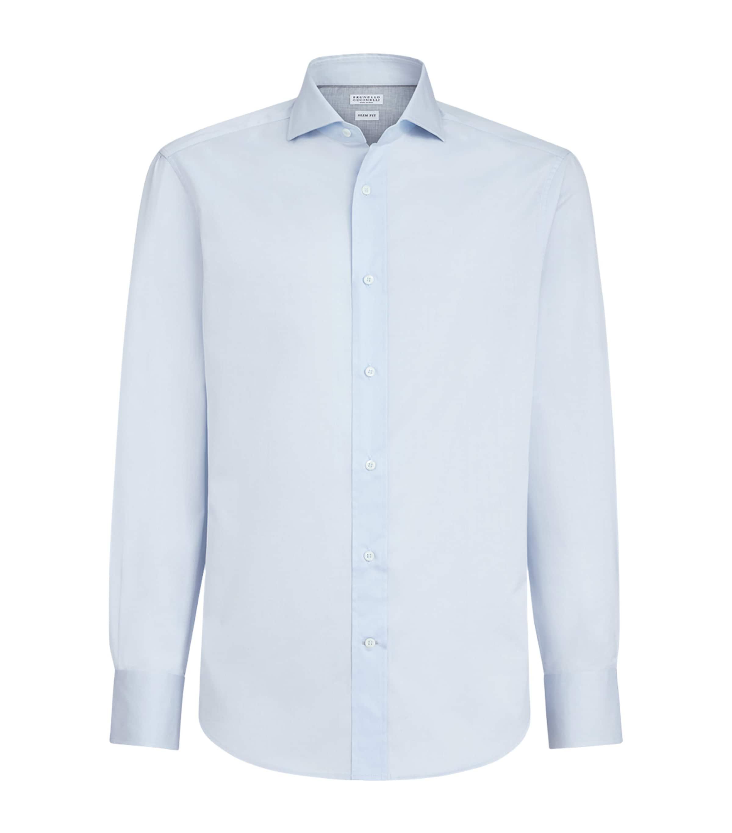 Brunello Cucinelli Cotton Slim Shirt by BRUNELLO CUCINELLI