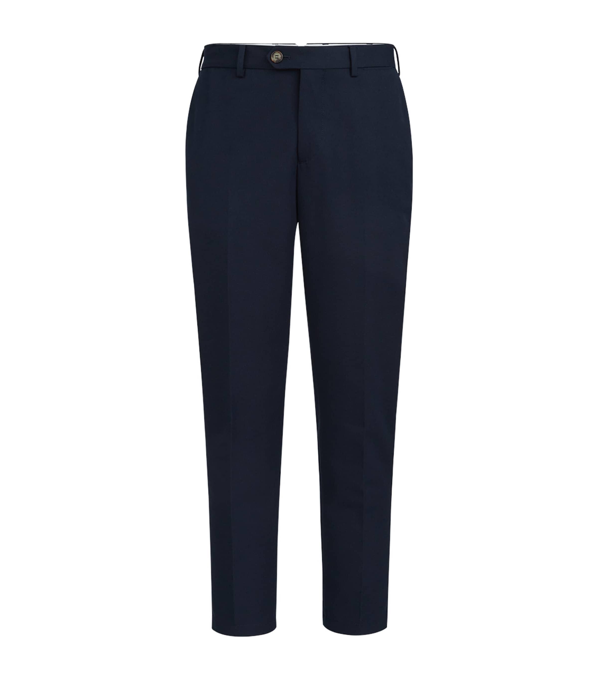 Brunello Cucinelli Cotton-Virgin Wool Gabardine Trousers by BRUNELLO CUCINELLI