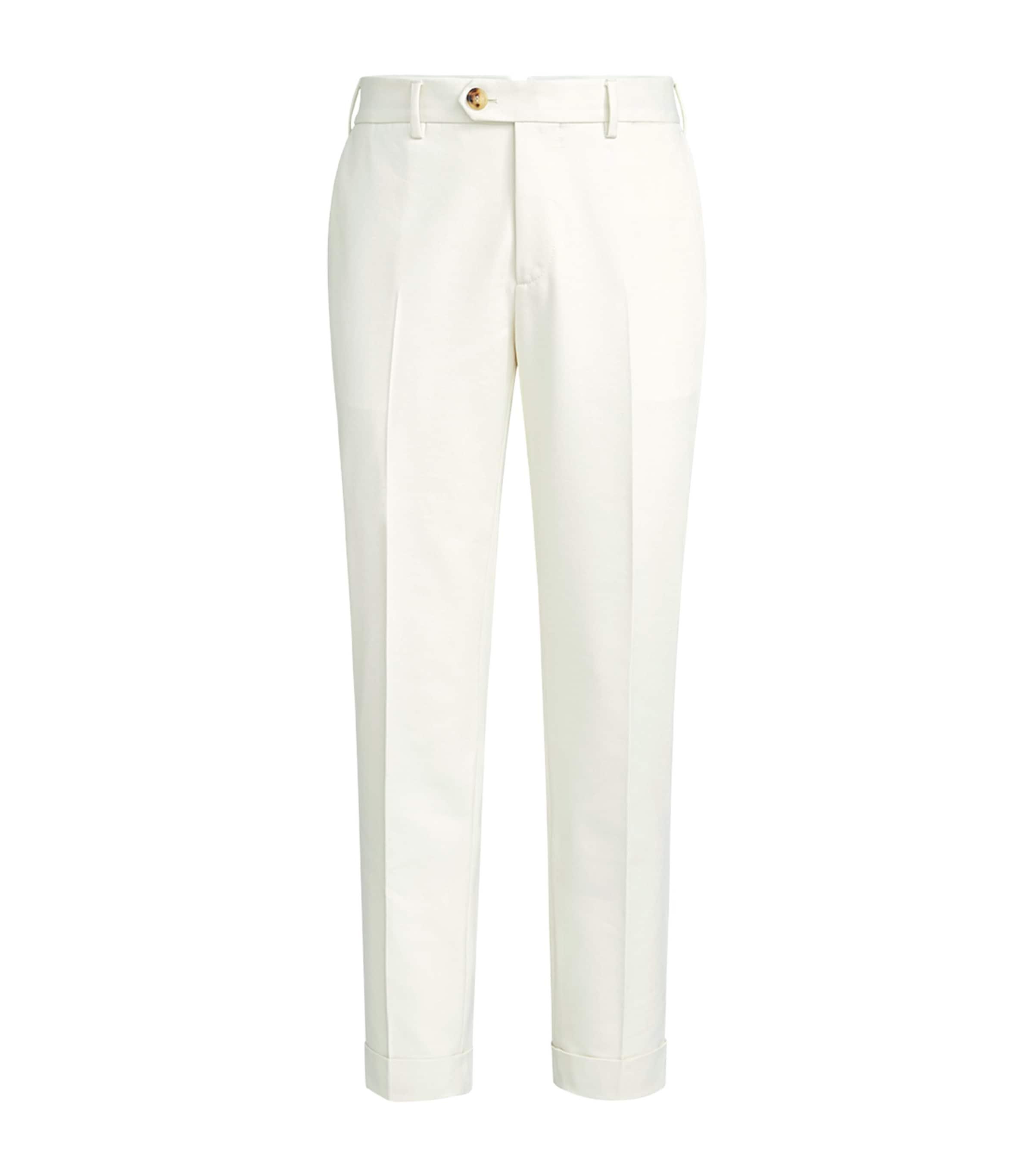 Brunello Cucinelli Cotton-Virgin Wool Trousers by BRUNELLO CUCINELLI