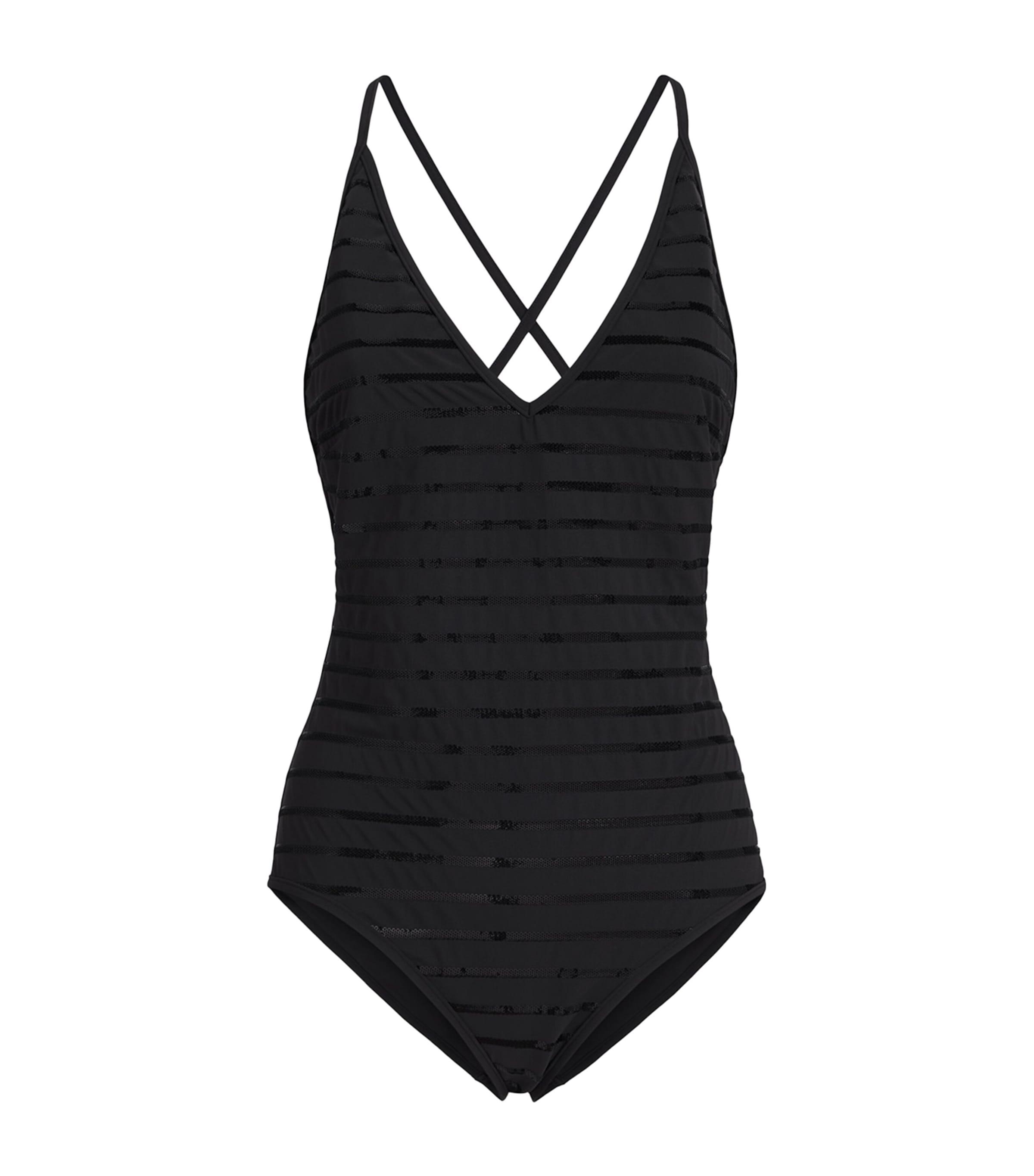Brunello Cucinelli Dazzling Stripe Swimsuit by BRUNELLO CUCINELLI
