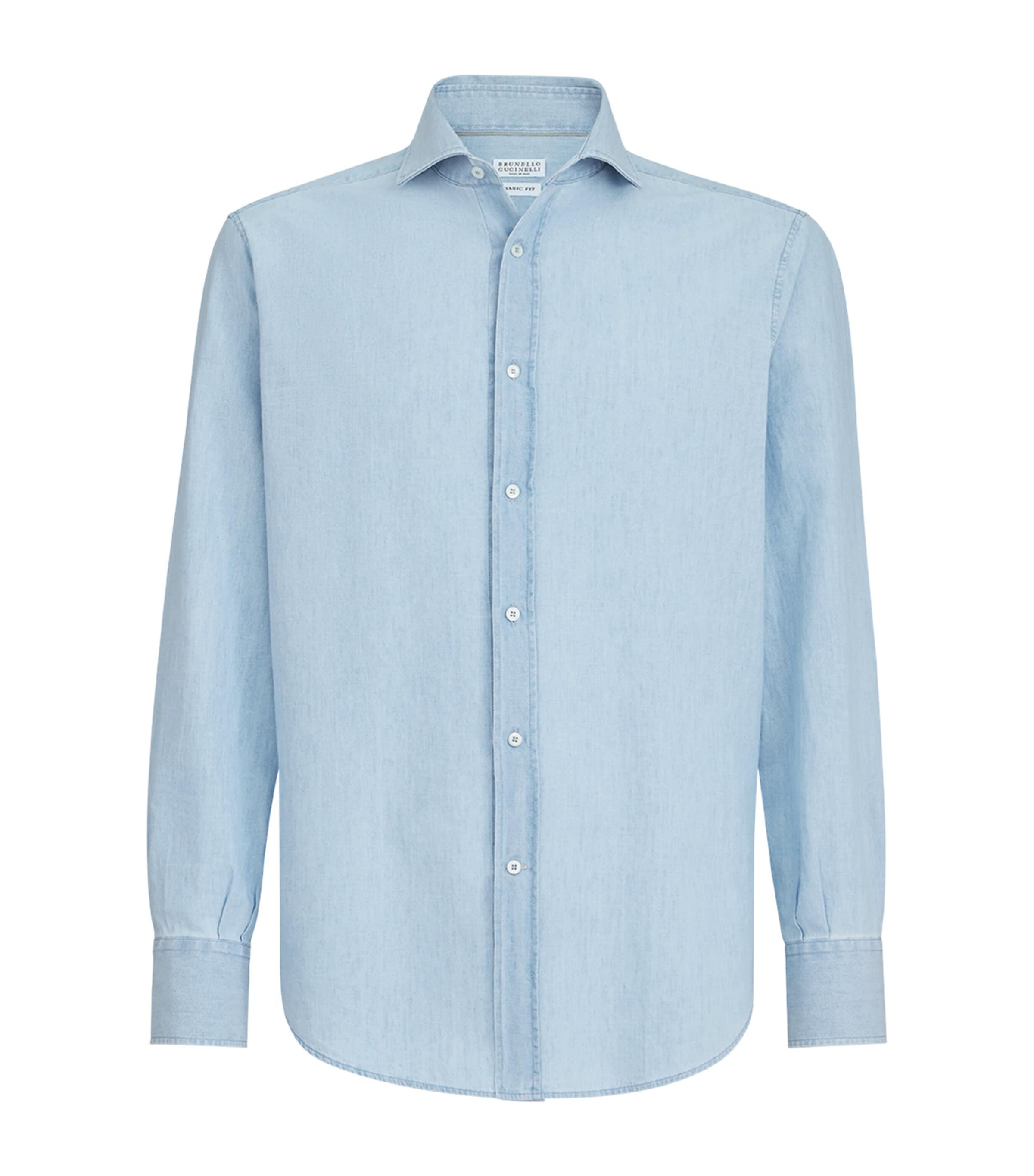 Brunello Cucinelli Denim Shirt by BRUNELLO CUCINELLI