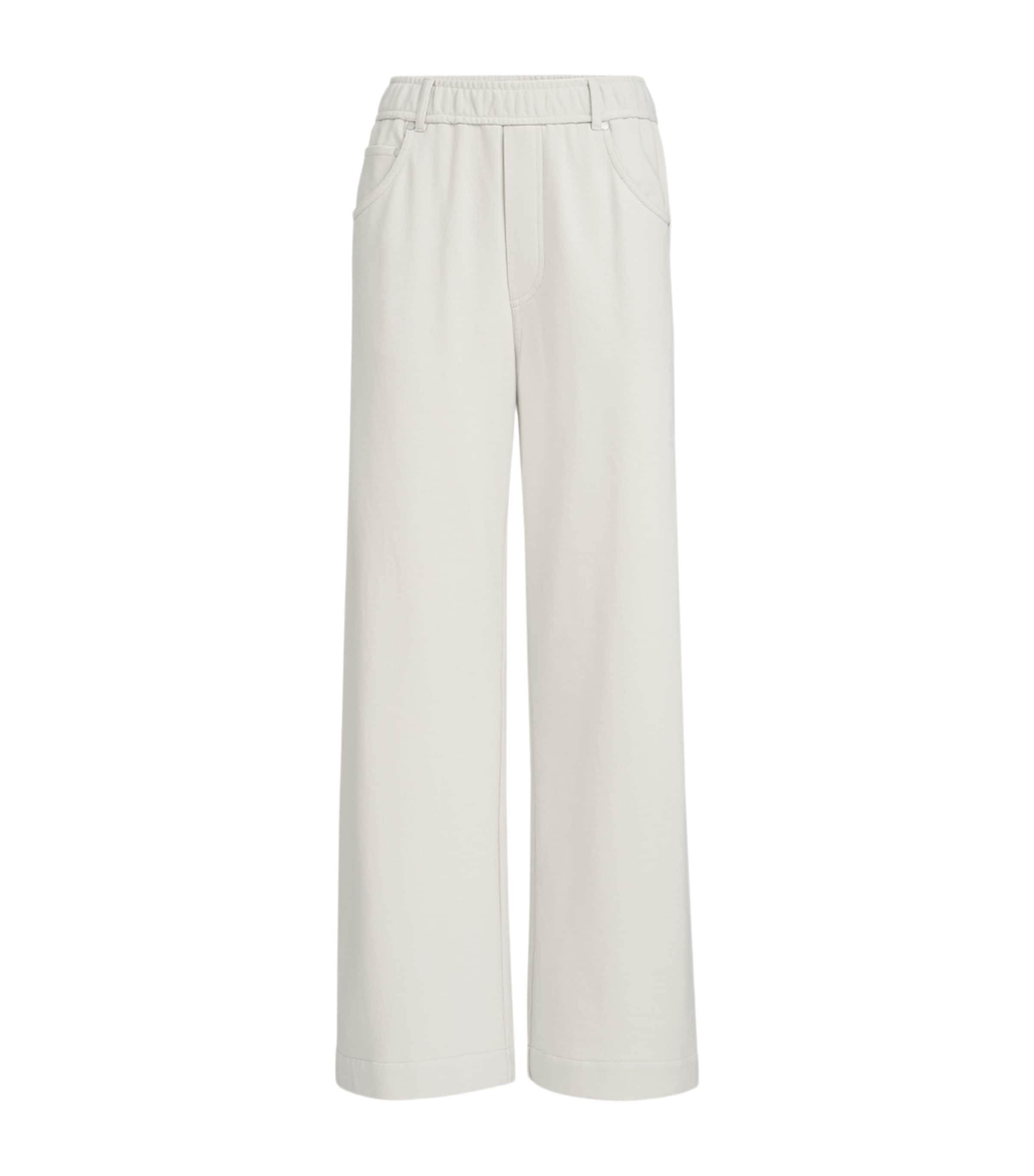 Brunello Cucinelli French Terry Wide-Leg Sweatpants by BRUNELLO CUCINELLI