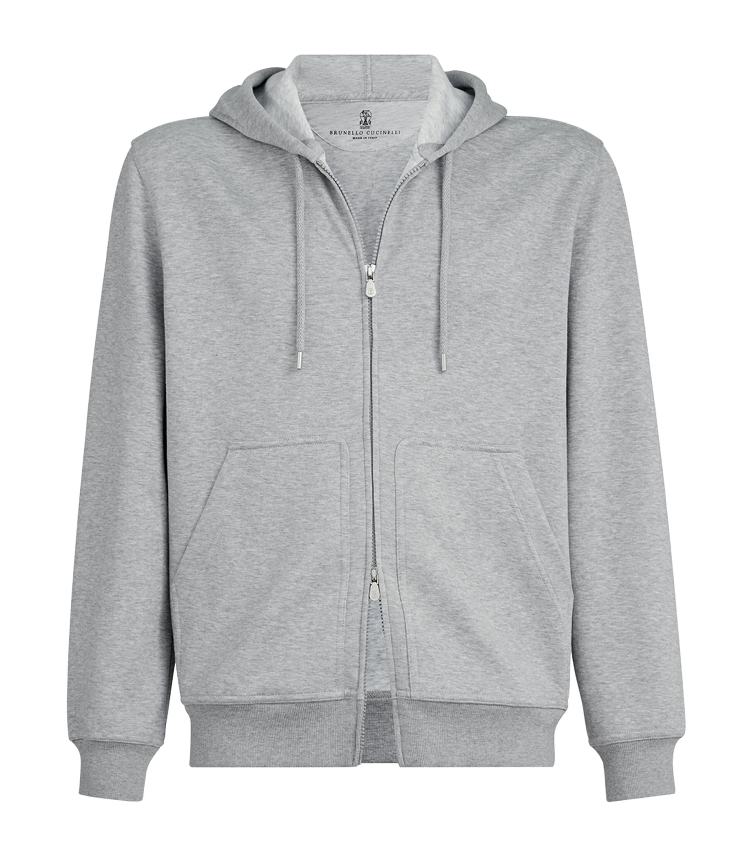 Brunello Cucinelli French Terry Zip-Up Hoodie by BRUNELLO CUCINELLI