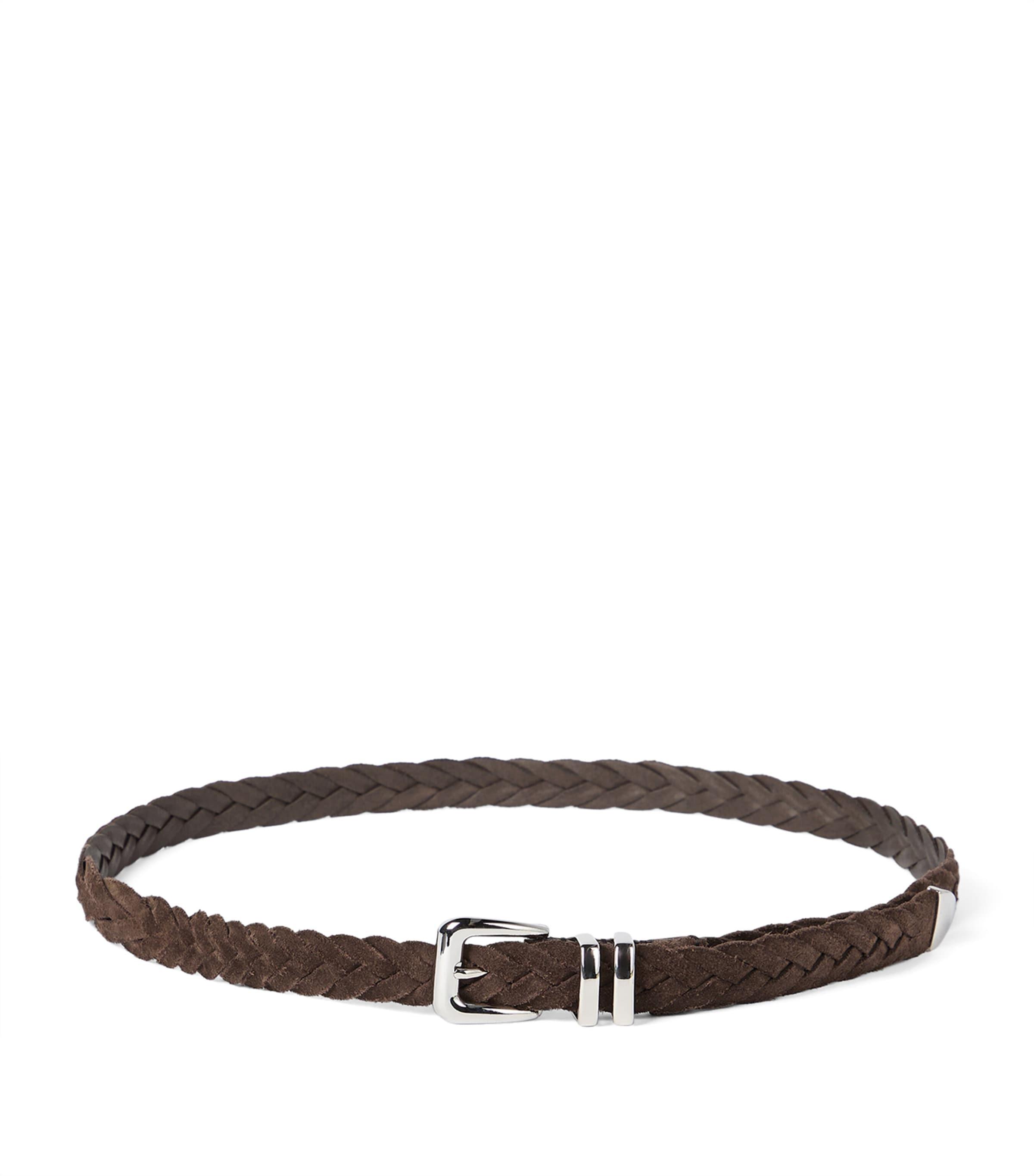 Brunello Cucinelli Leather Braided Belt by BRUNELLO CUCINELLI