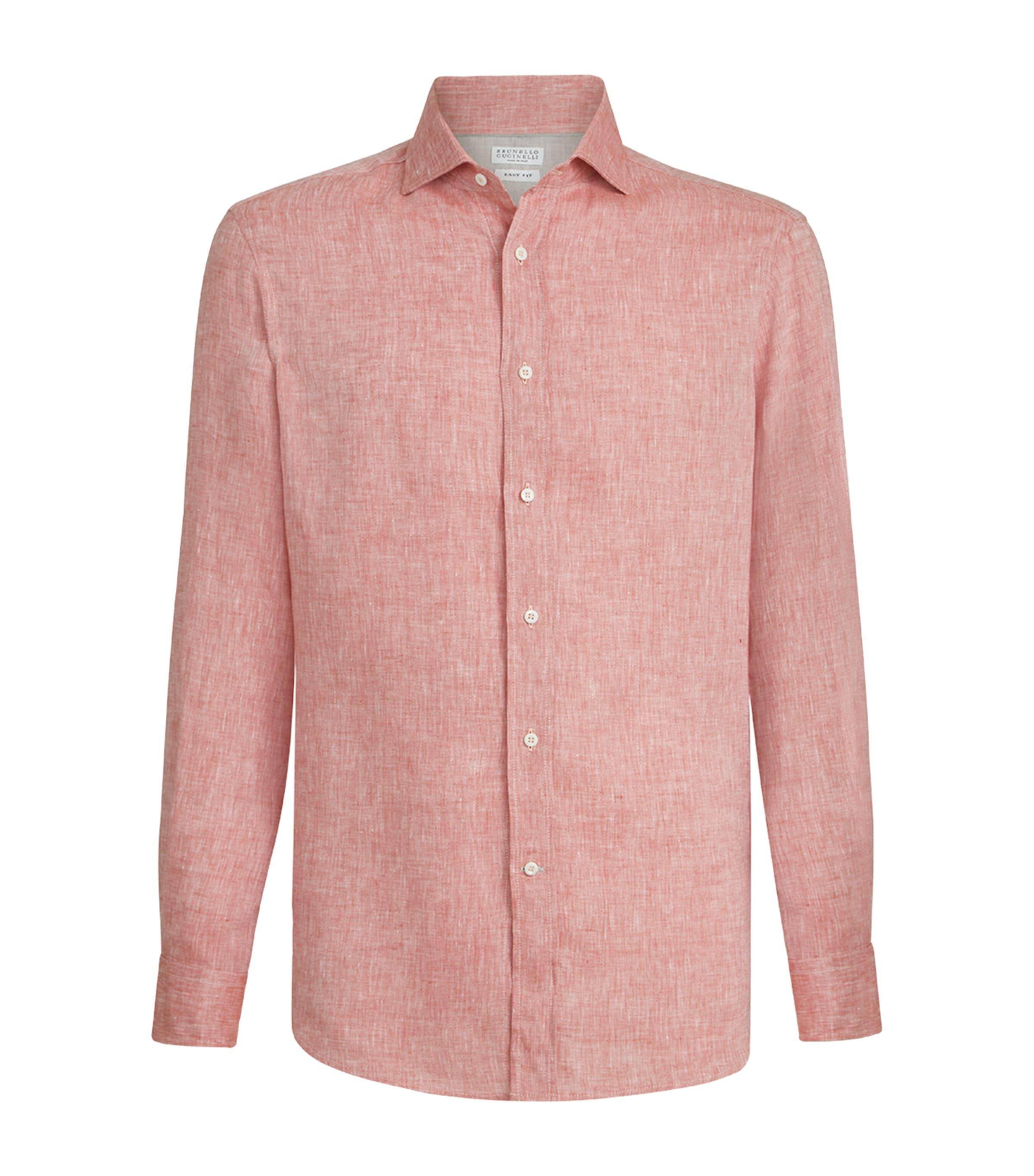 Brunello Cucinelli Linen Easy-Fit Shirt by BRUNELLO CUCINELLI