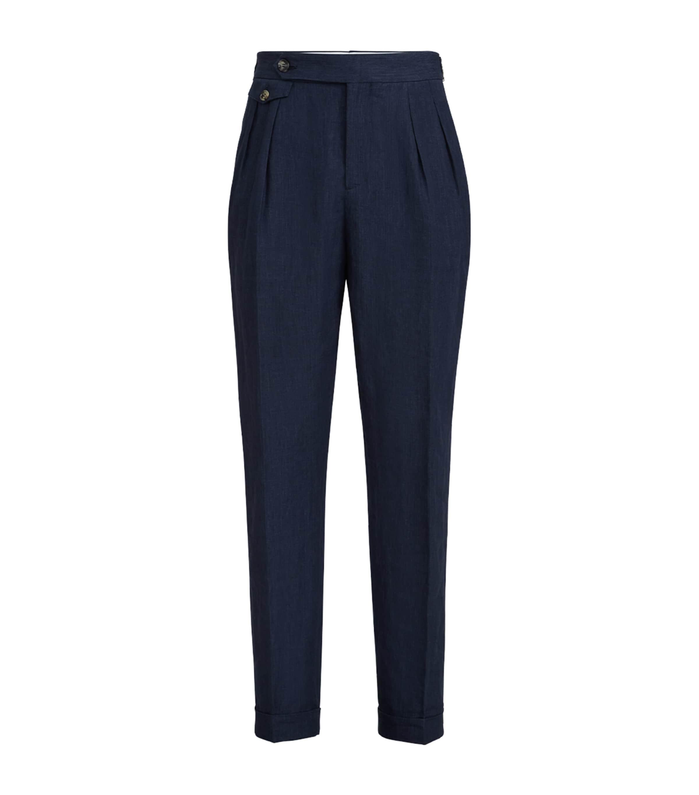 Brunello Cucinelli Linen Taillored Trousers by BRUNELLO CUCINELLI