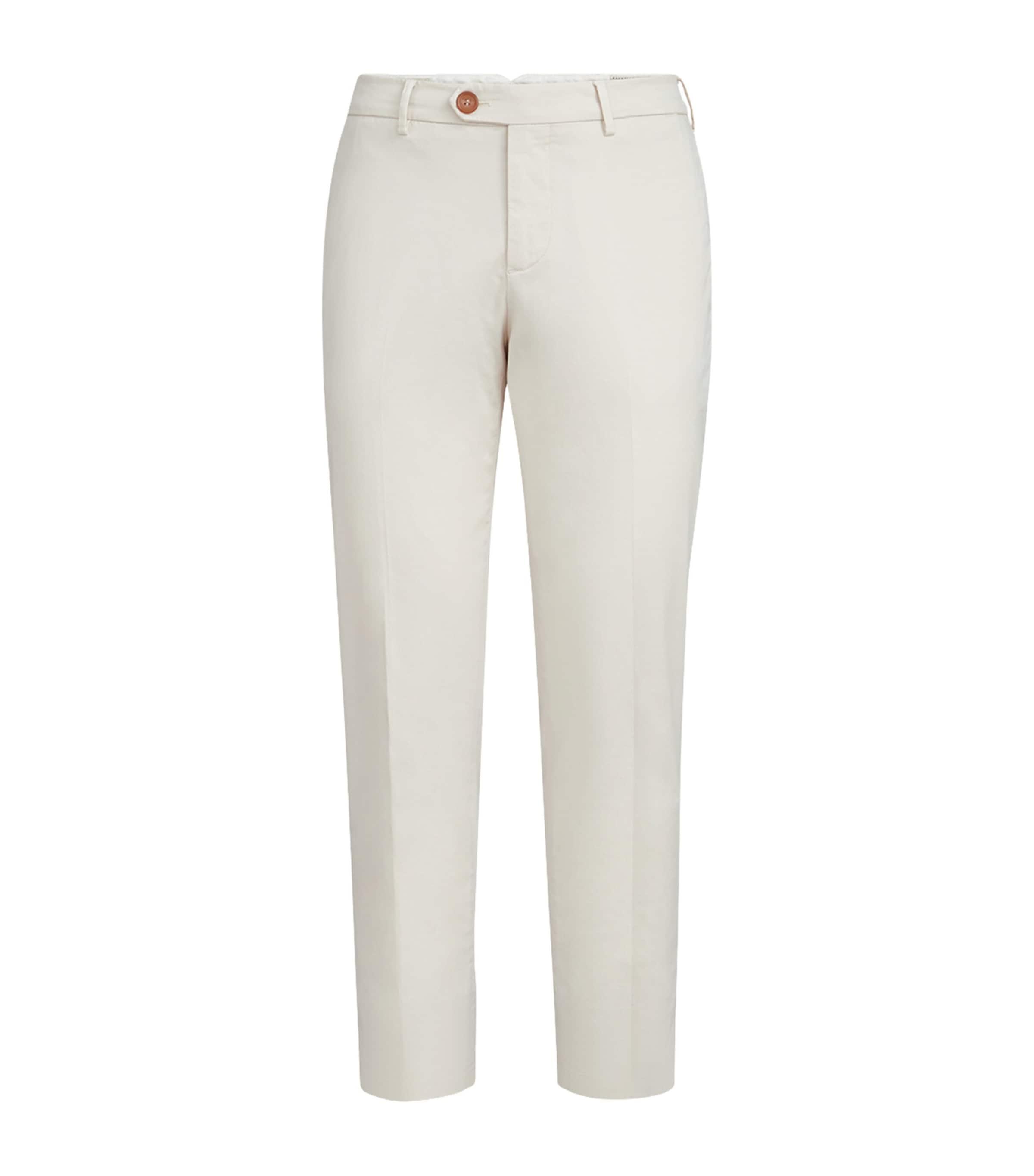 Brunello Cucinelli Pima Cotton Comfort Gabardine Trousers by BRUNELLO CUCINELLI