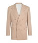 Brunello Cucinelli Silk Délavé and Linen Gabardine Deconstructed Blazer by BRUNELLO CUCINELLI