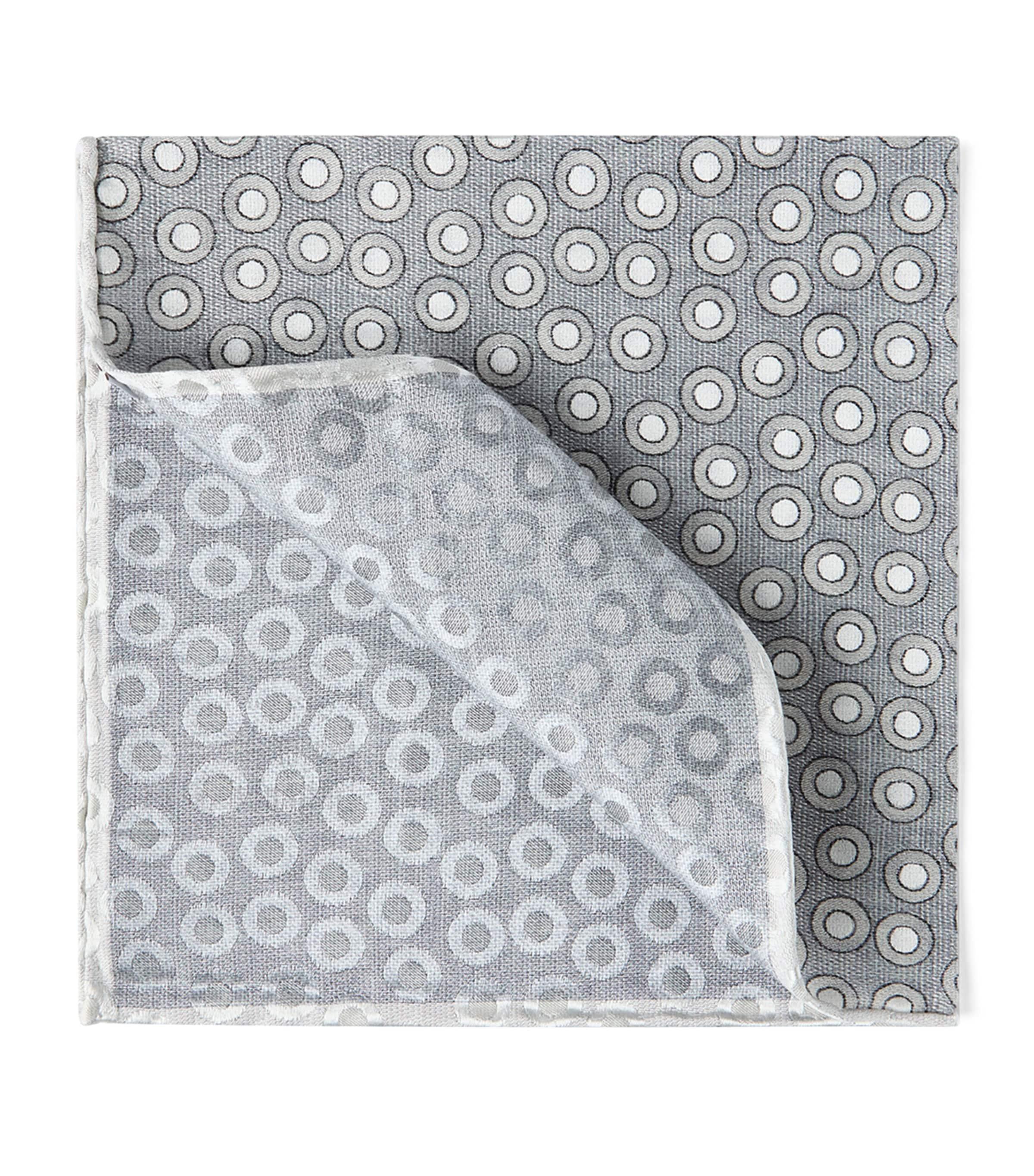 Brunello Cucinelli Silk Polka-Dot Pocket Square by BRUNELLO CUCINELLI