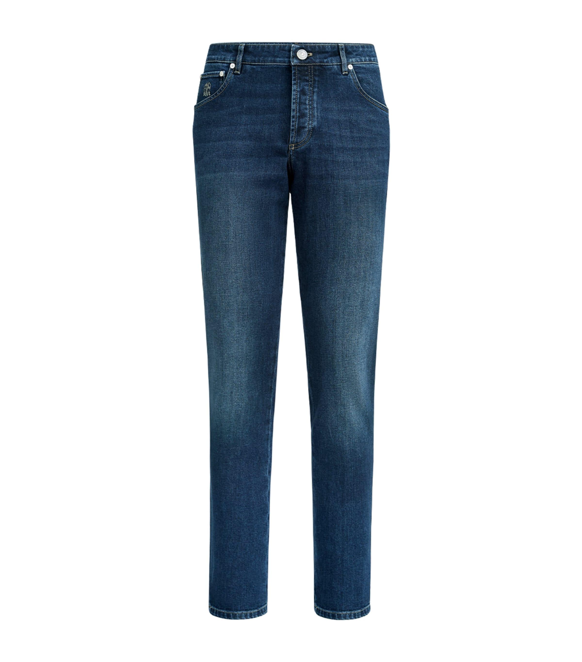 Brunello Cucinelli Stretch-Cotton Slim Jeans by BRUNELLO CUCINELLI