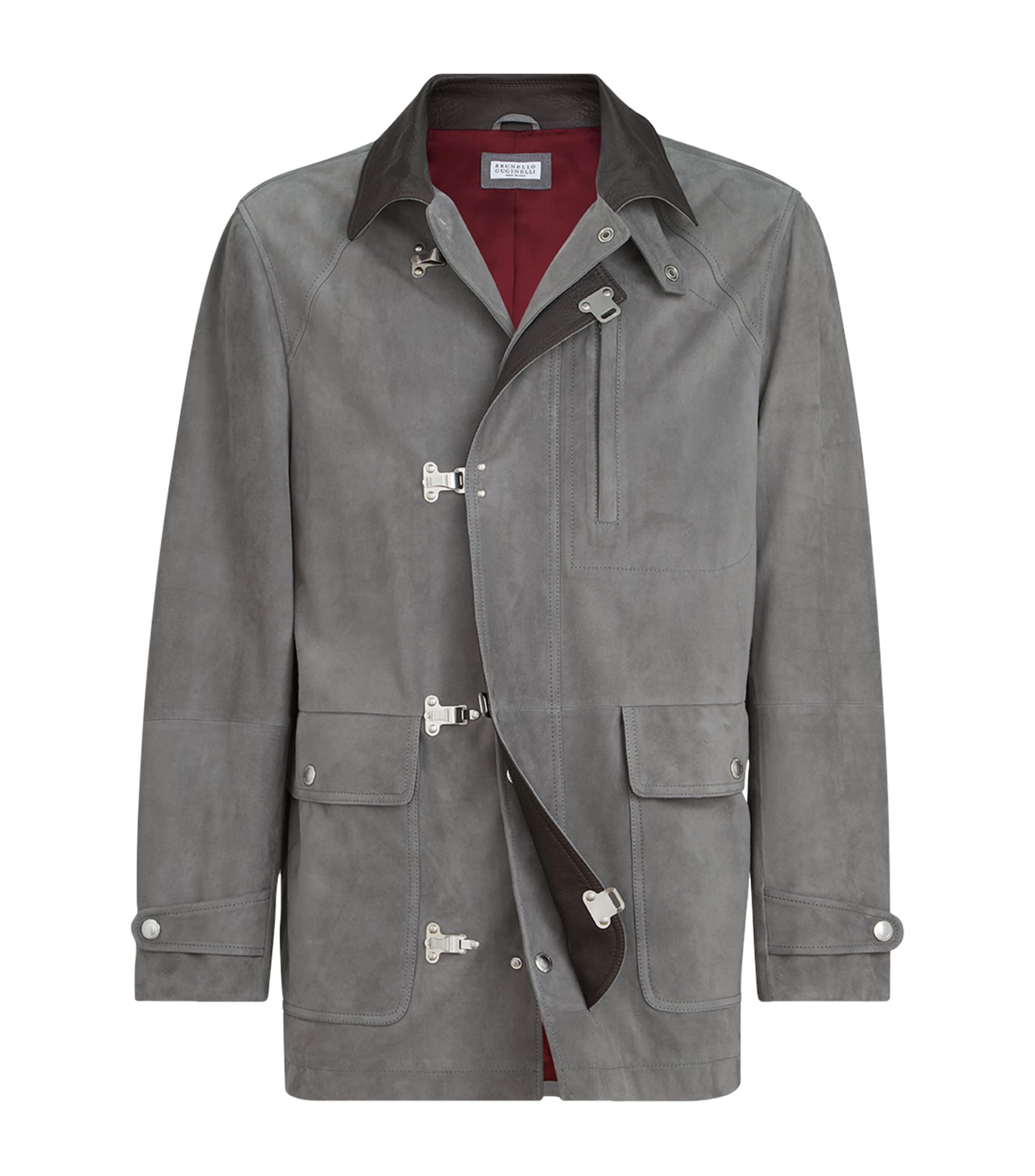 Brunello Cucinelli Suede Jacket by BRUNELLO CUCINELLI