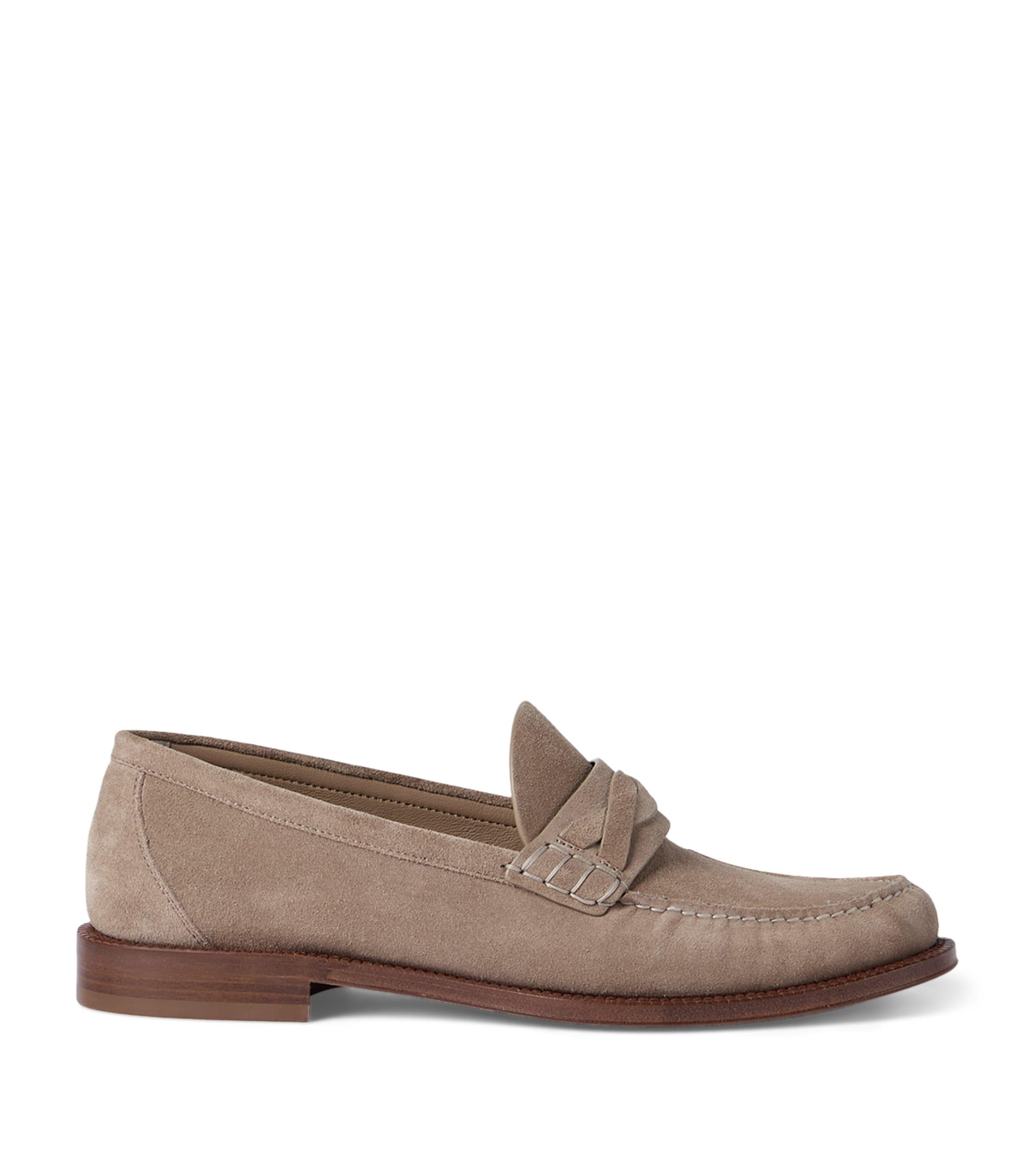 Brunello Cucinelli Suede Loafers by BRUNELLO CUCINELLI