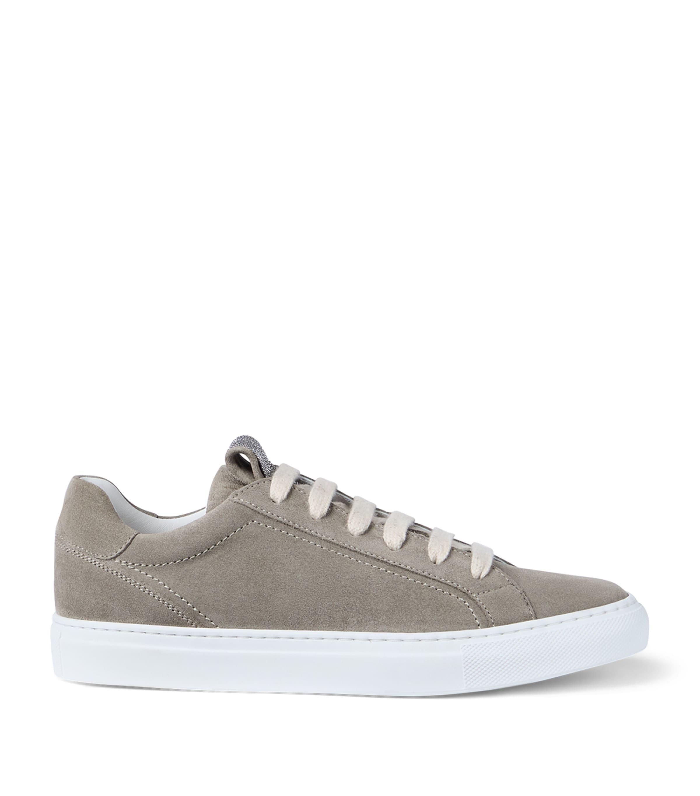 Brunello Cucinelli Suede Low-Top Sneakers by BRUNELLO CUCINELLI