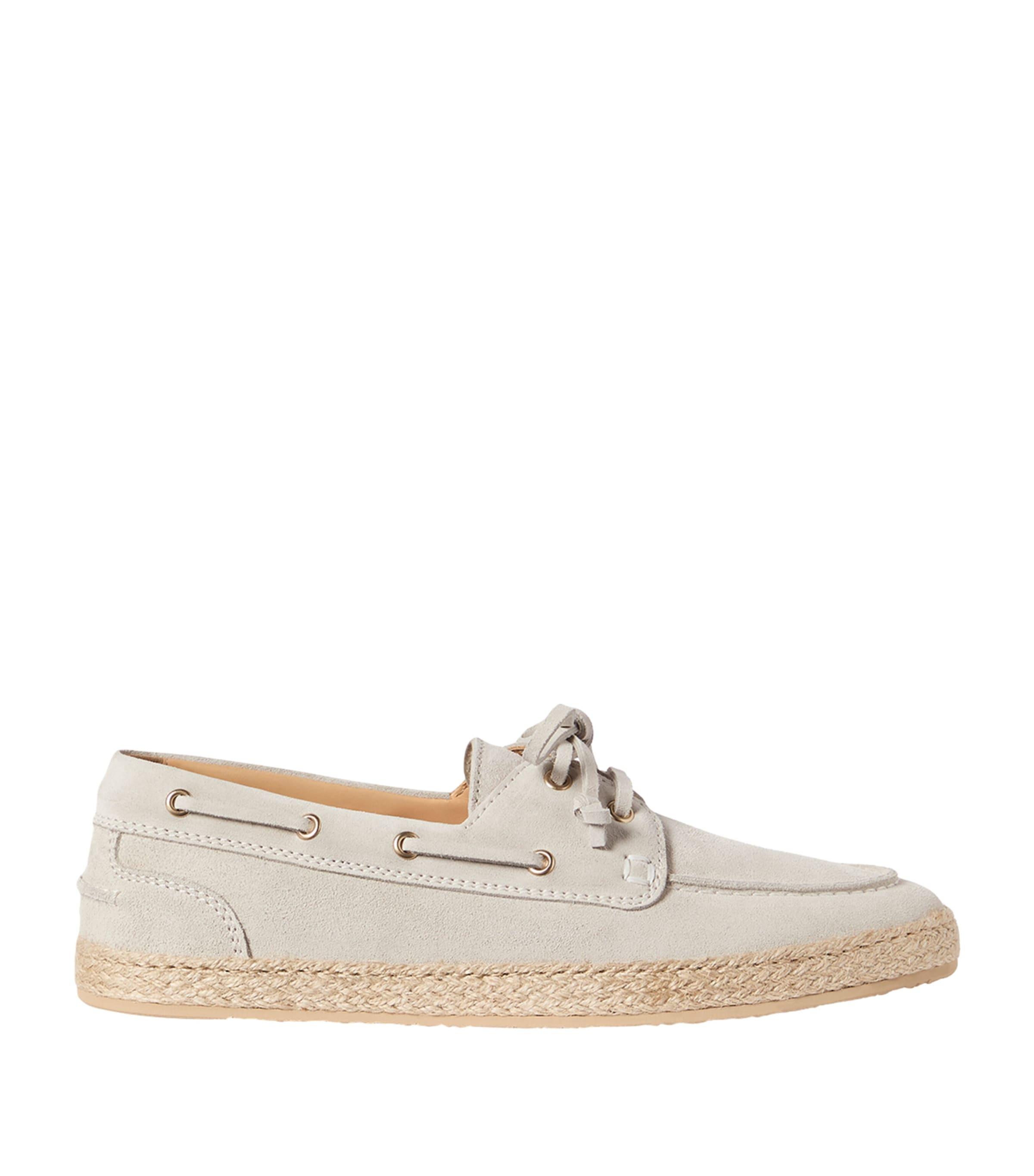 Brunello Cucinelli Suede Penny Loafer Espadrilles by BRUNELLO CUCINELLI