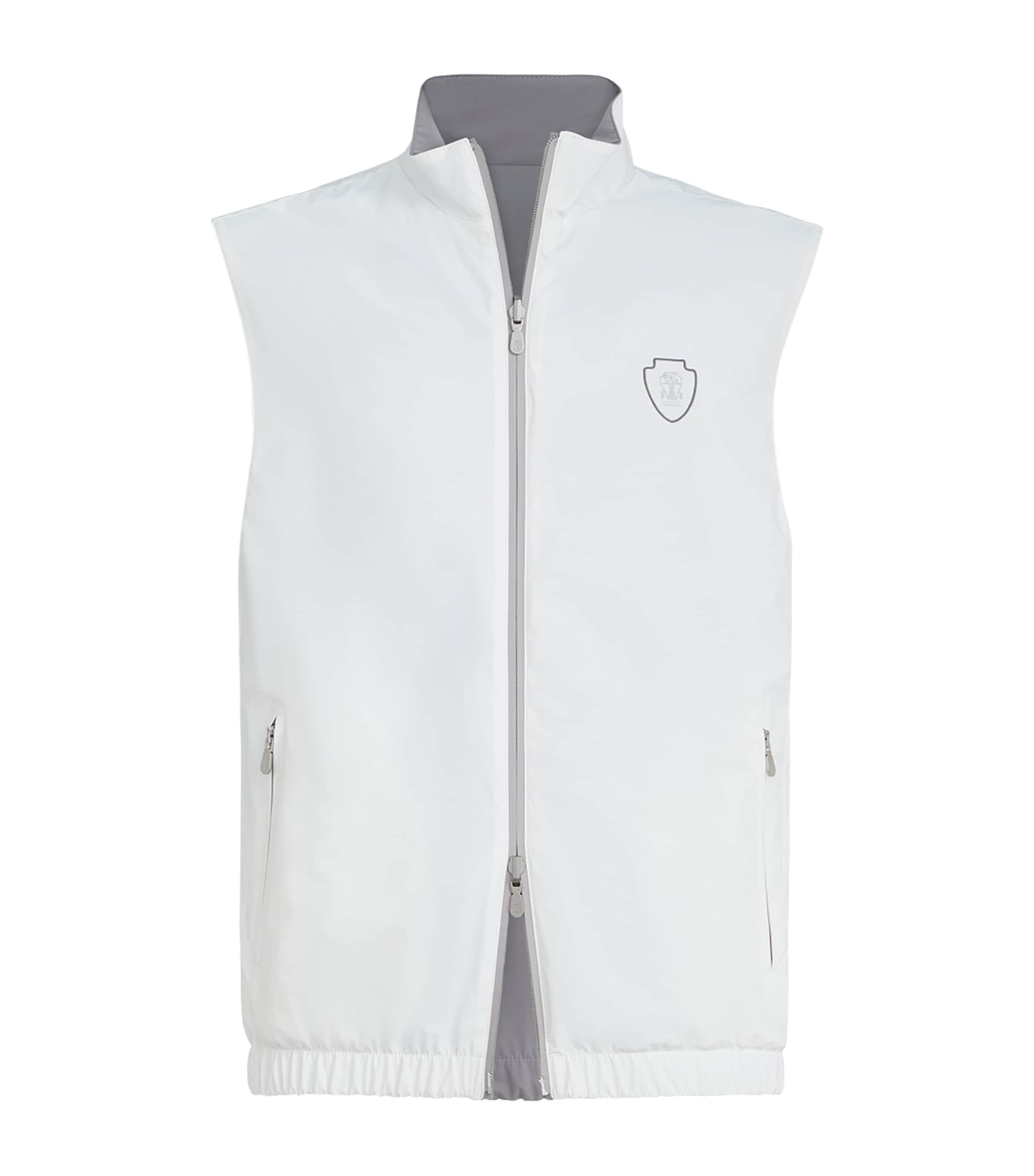 Brunello Cucinelli Technical Crest Reversible Gilet by BRUNELLO CUCINELLI