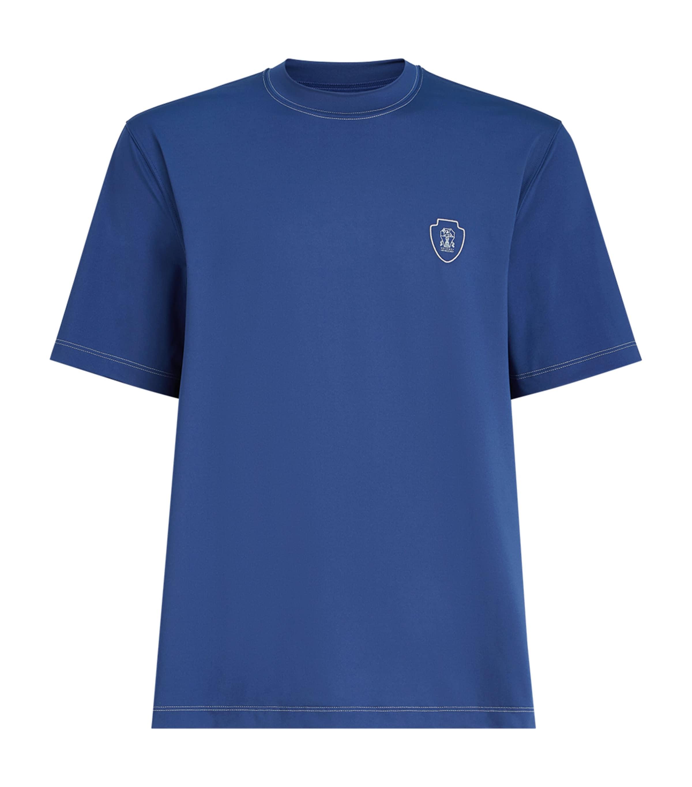 Brunello Cucinelli Technical Crest T-Shirt by BRUNELLO CUCINELLI