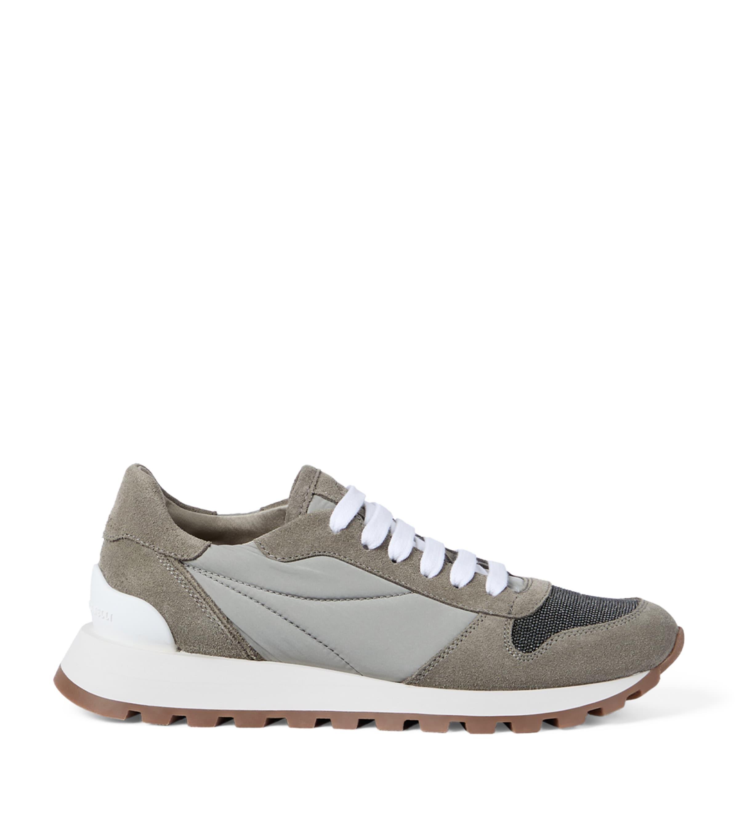 Brunello Cucinelli Techno-Suede Runner Sneakers by BRUNELLO CUCINELLI