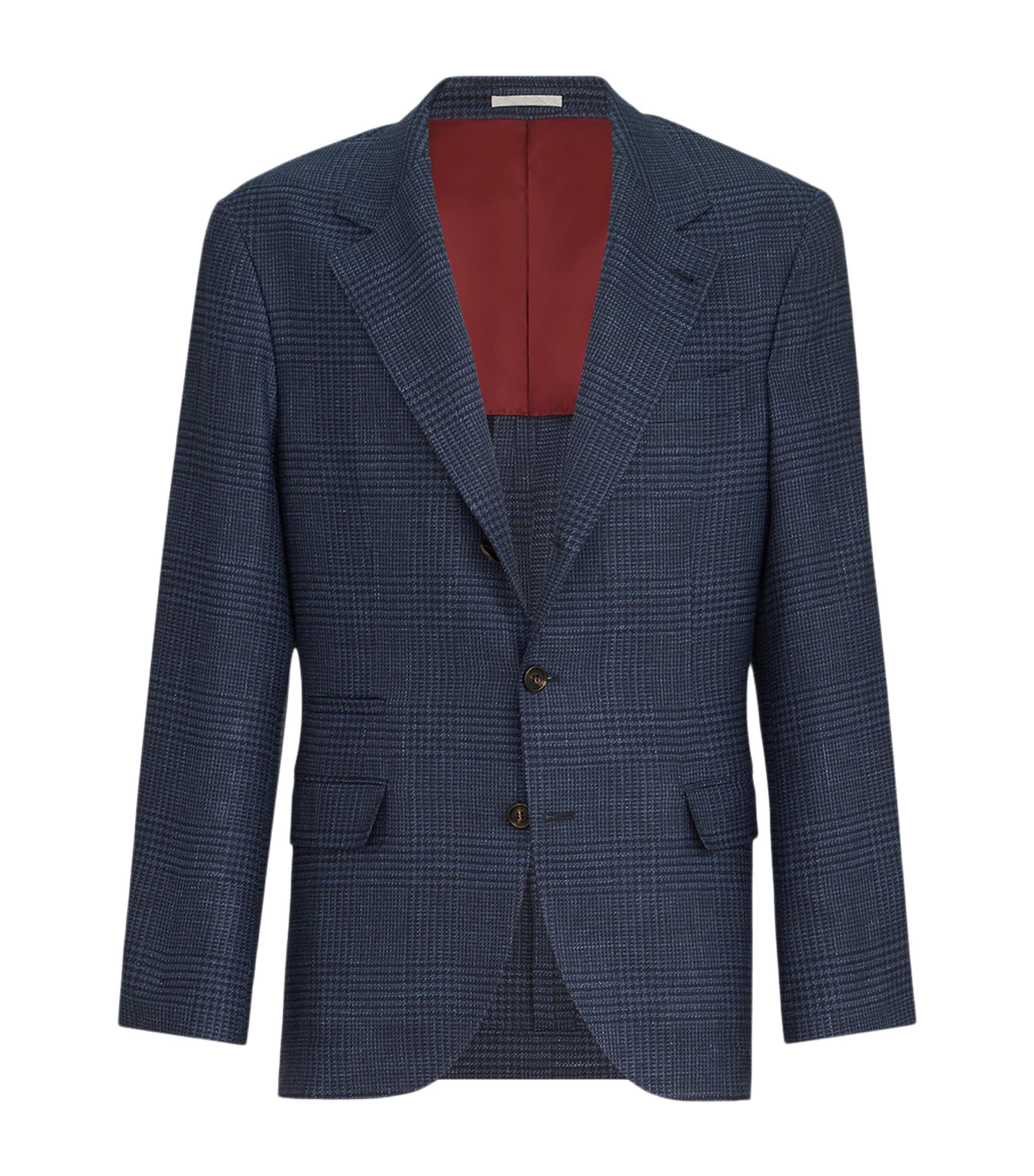 Brunello Cucinelli Wool-Silk-Linen Blazer by BRUNELLO CUCINELLI