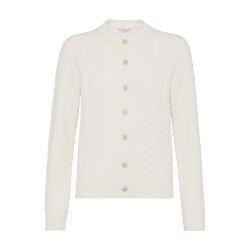 Cashmere cardigan with monili by BRUNELLO CUCINELLI
