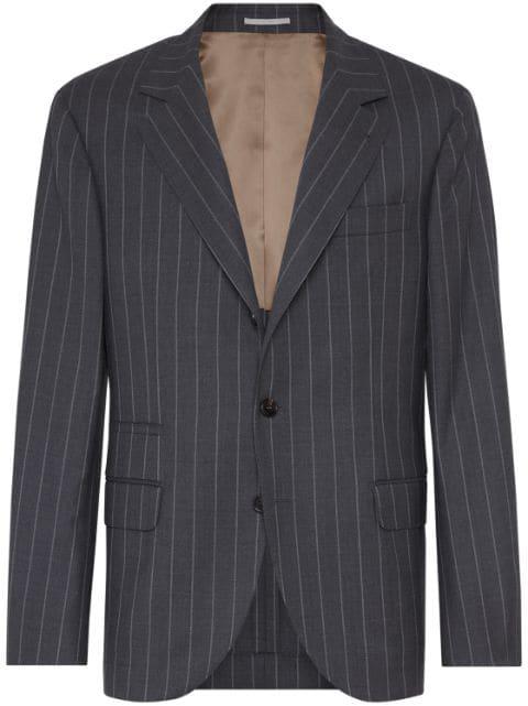 Chalk-Stripe wool blazer by BRUNELLO CUCINELLI