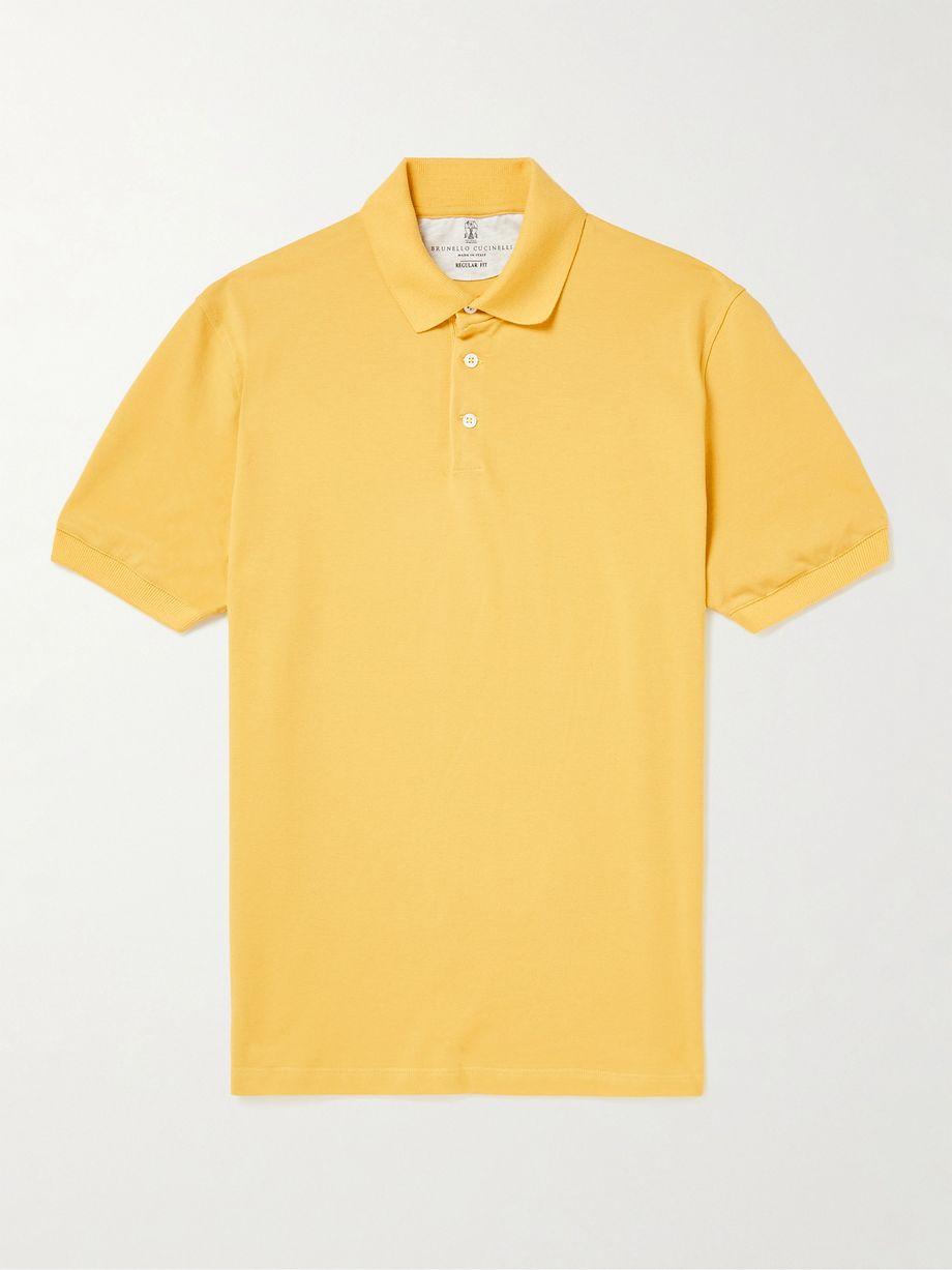 Cotton-Piqué Polo Shirt by BRUNELLO CUCINELLI