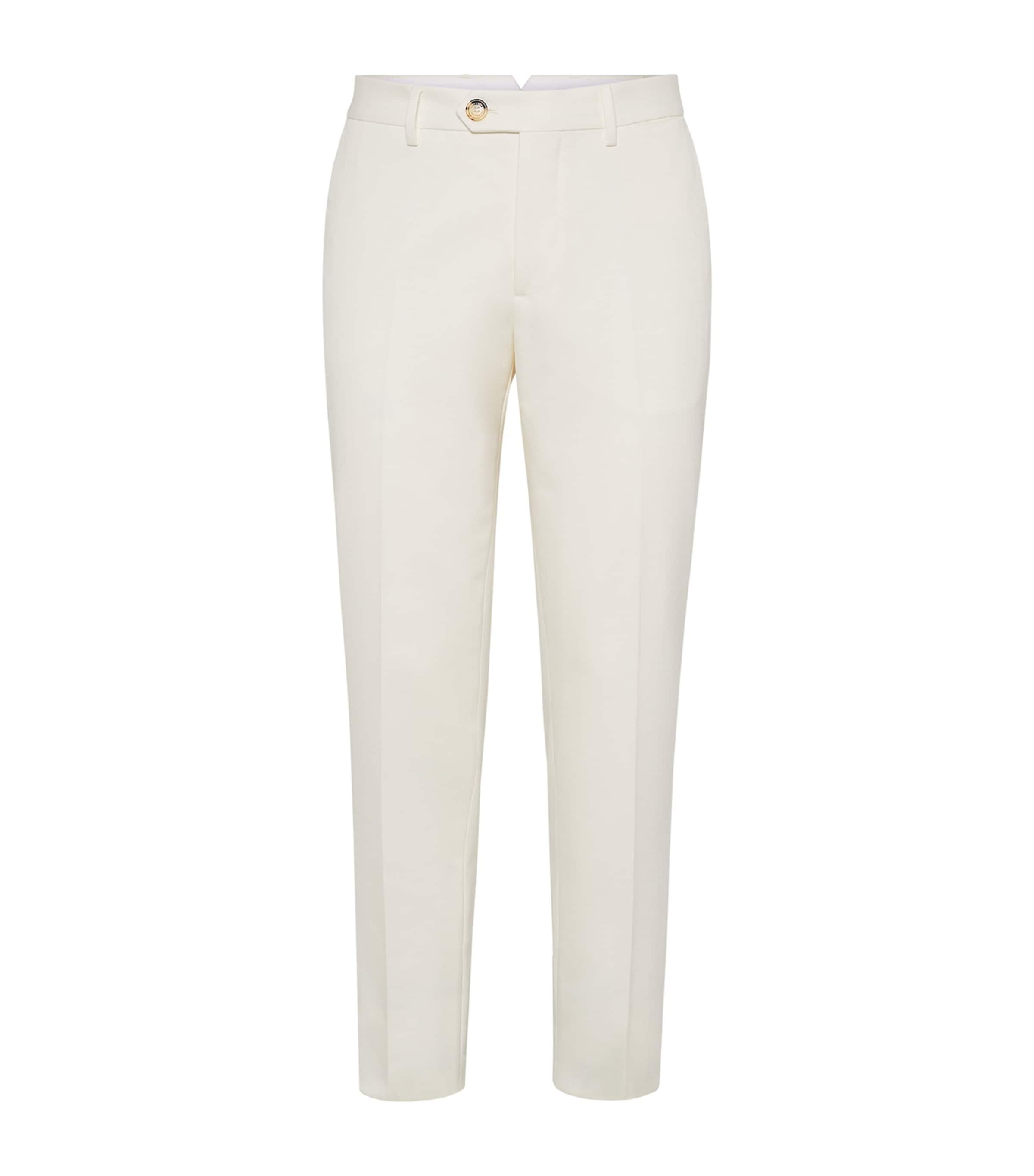 Cotton-Virgin Wool Gabardine Trousers by BRUNELLO CUCINELLI