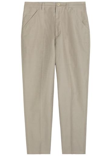 Cotton and linen-blend trousers by BRUNELLO CUCINELLI