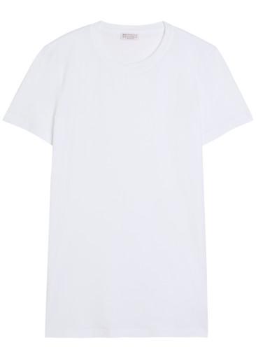 Crew-neck stretch-cotton T-shirt by BRUNELLO CUCINELLI