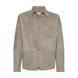 Double face suede overshirt by BRUNELLO CUCINELLI