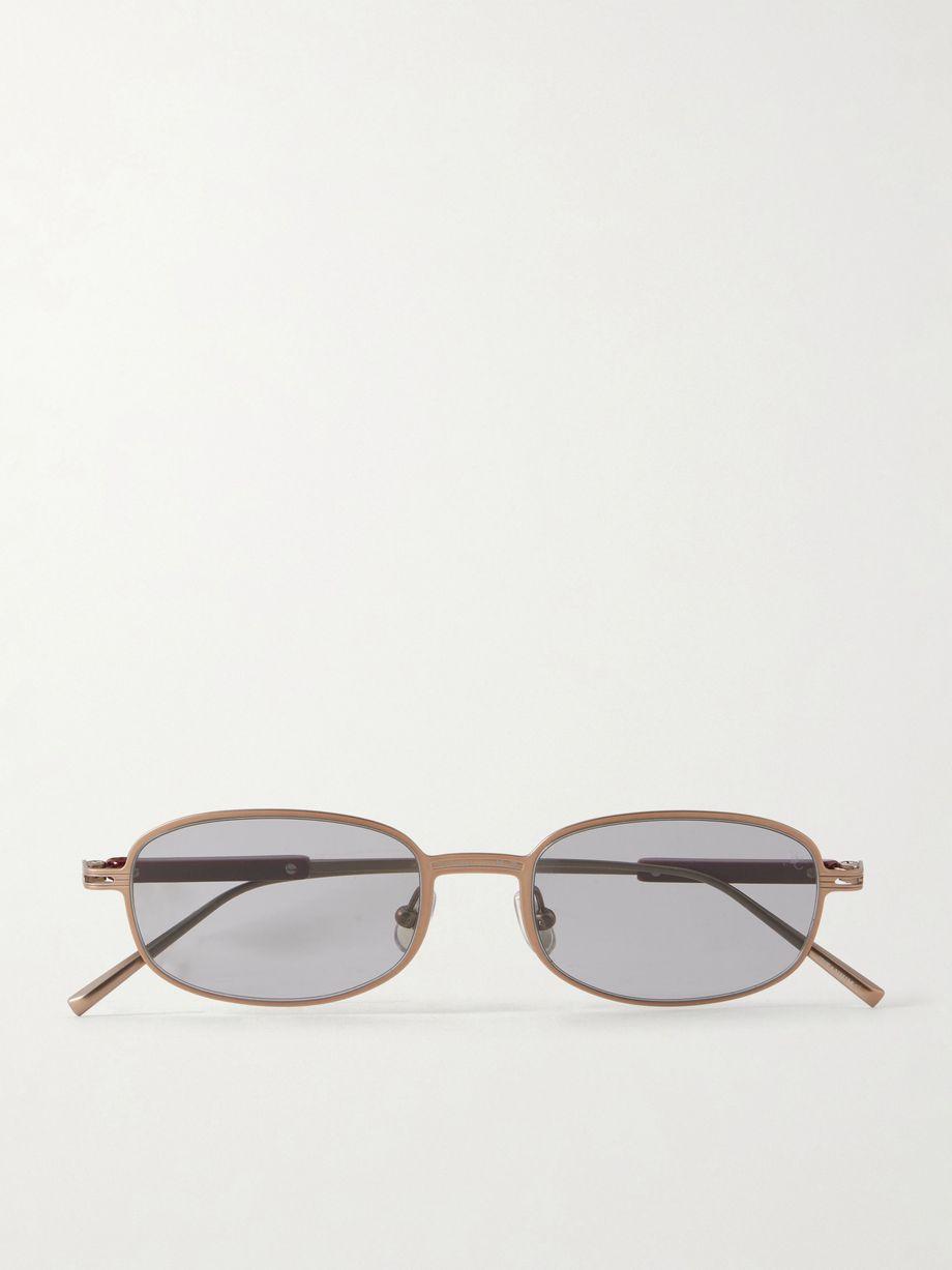 Square-frame titanium sunglasses by BRUNELLO CUCINELLI EYEWEAR