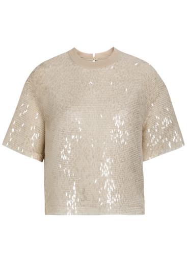 Embellished silk blouse by BRUNELLO CUCINELLI