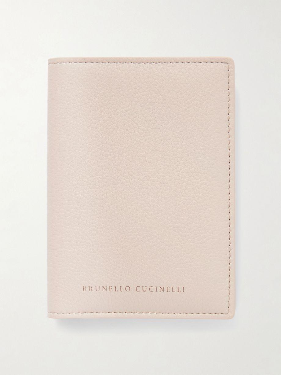 Embossed textured-leather cardholder by BRUNELLO CUCINELLI