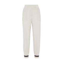 English rib knit trousers by BRUNELLO CUCINELLI