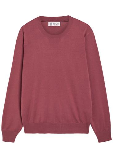 Fine-knit cotton T-shirt by BRUNELLO CUCINELLI