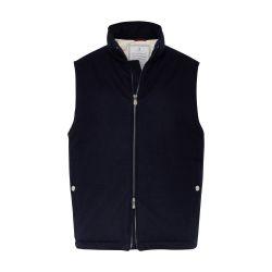 Flannel down vest by BRUNELLO CUCINELLI